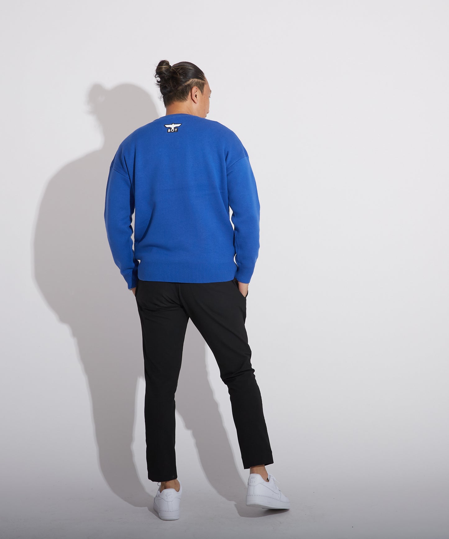 LOGO KNIT PULLOVER BLUE【B223N6000806】