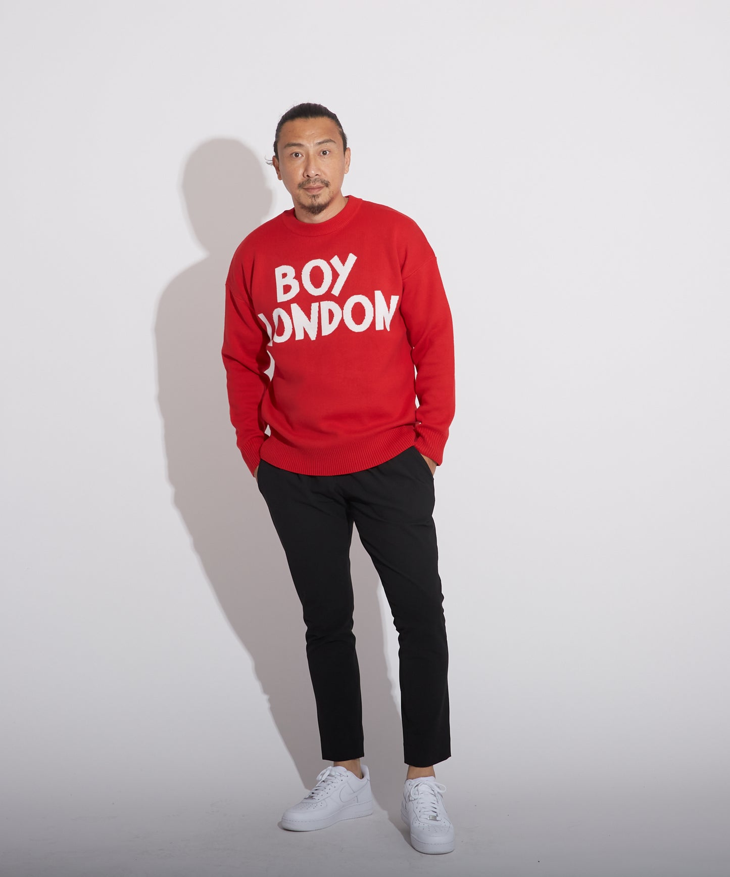 LOGO KNIT PULLOVER RED【B223N6000804】