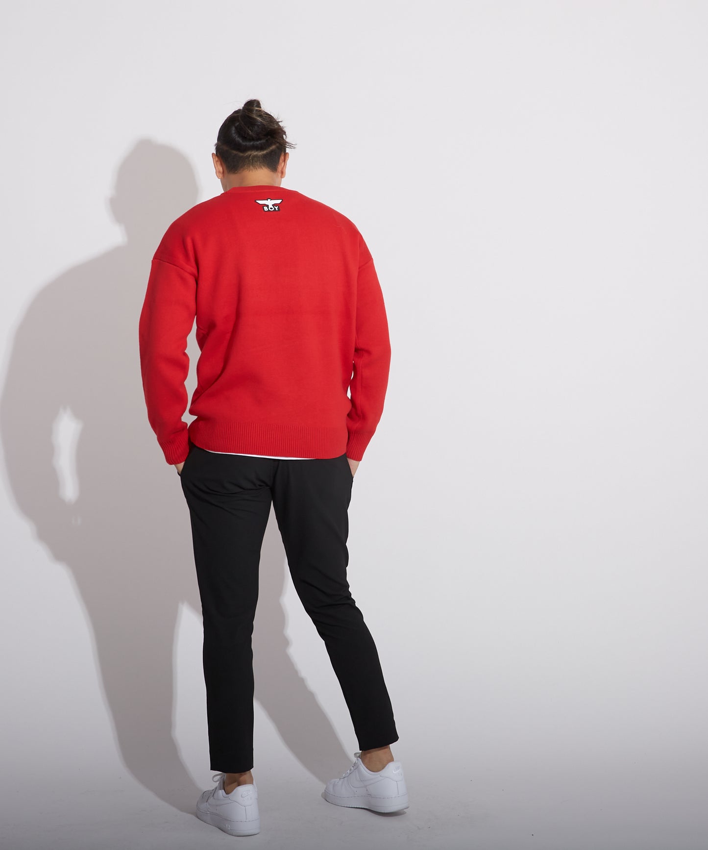 LOGO KNIT PULLOVER RED【B223N6000804】