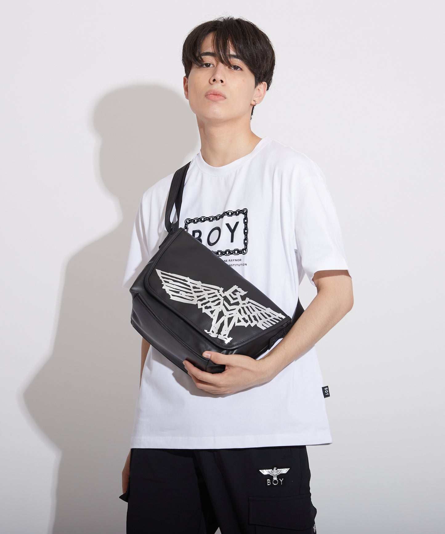 MINI MESSENGER BAG BLACK【B223N8501401】