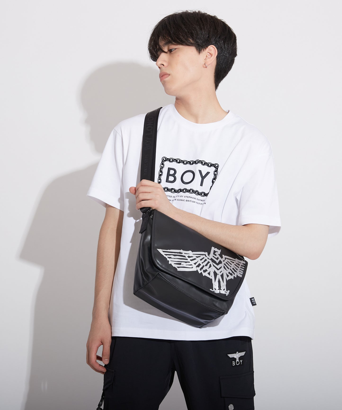 MINI MESSENGER BAG BLACK【B223N8501401】