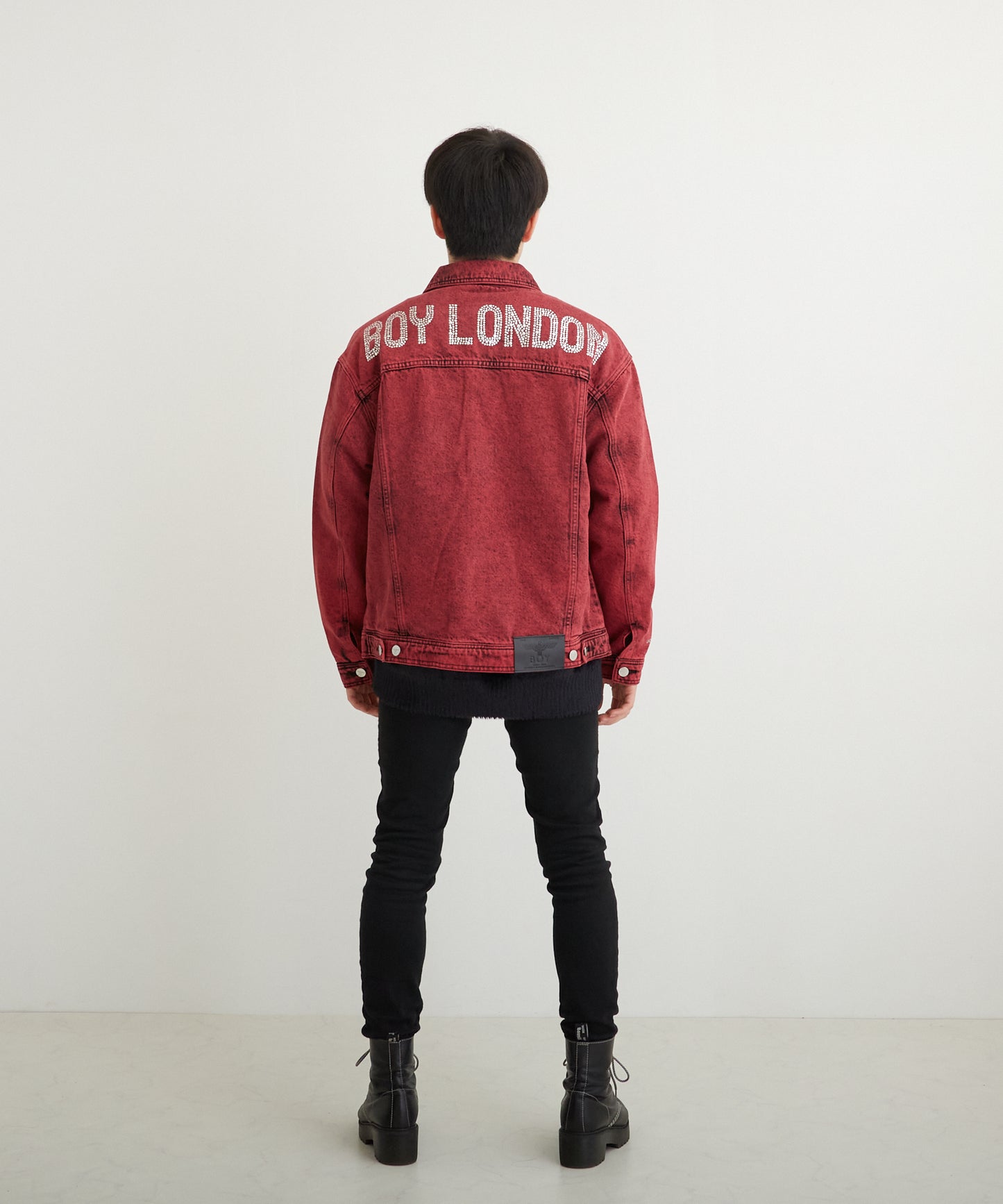 PIGMENT DYE DENIM JACKET RED【B224N5000304】