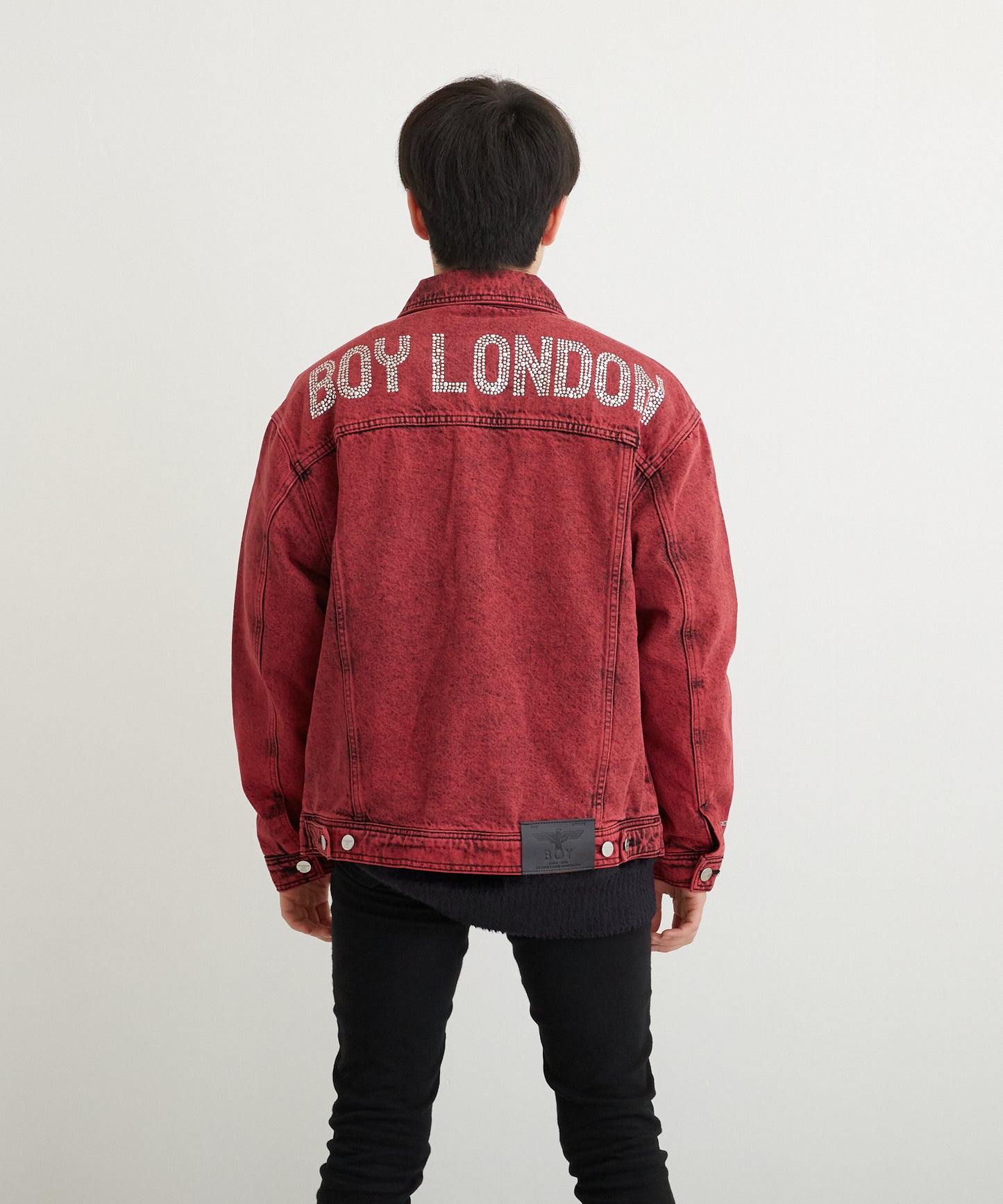 PIGMENT DYE DENIM JACKET RED【B224N5000304】