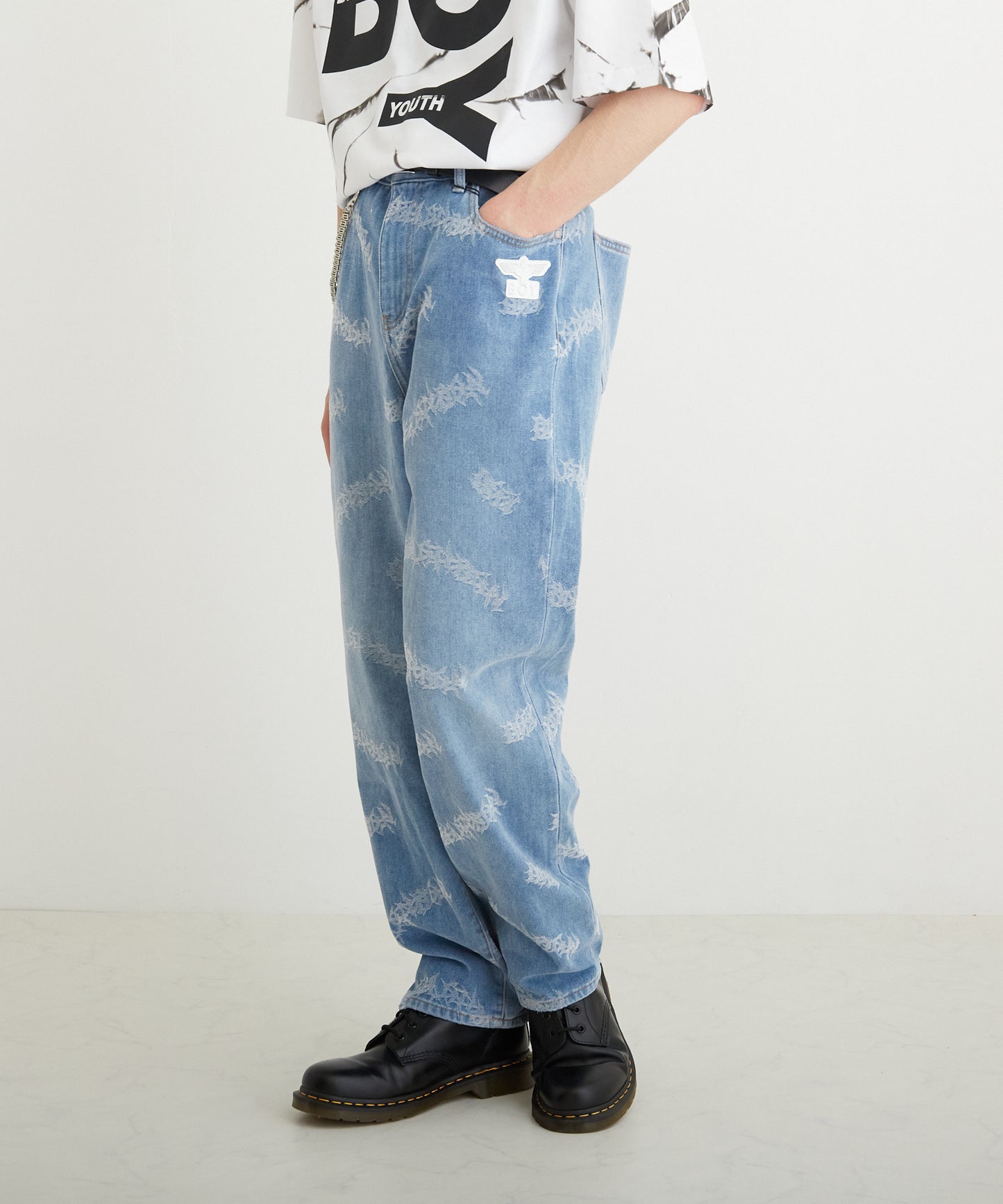 VINTAGE BOY DENIM PANTS BLUE【B224M5500206】