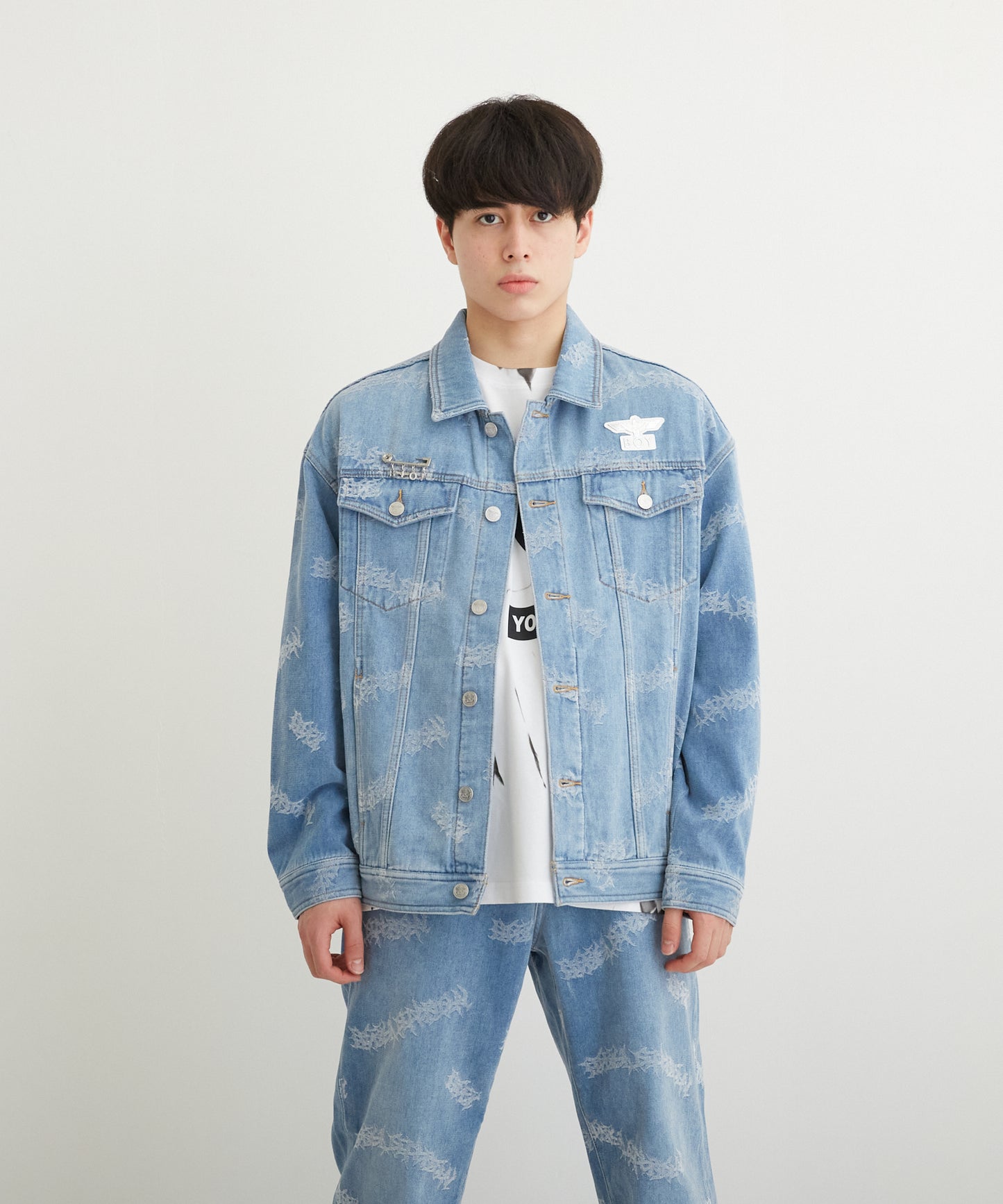 VINTAGE BOY DENIM JACKET BLUE【B224N5000106】