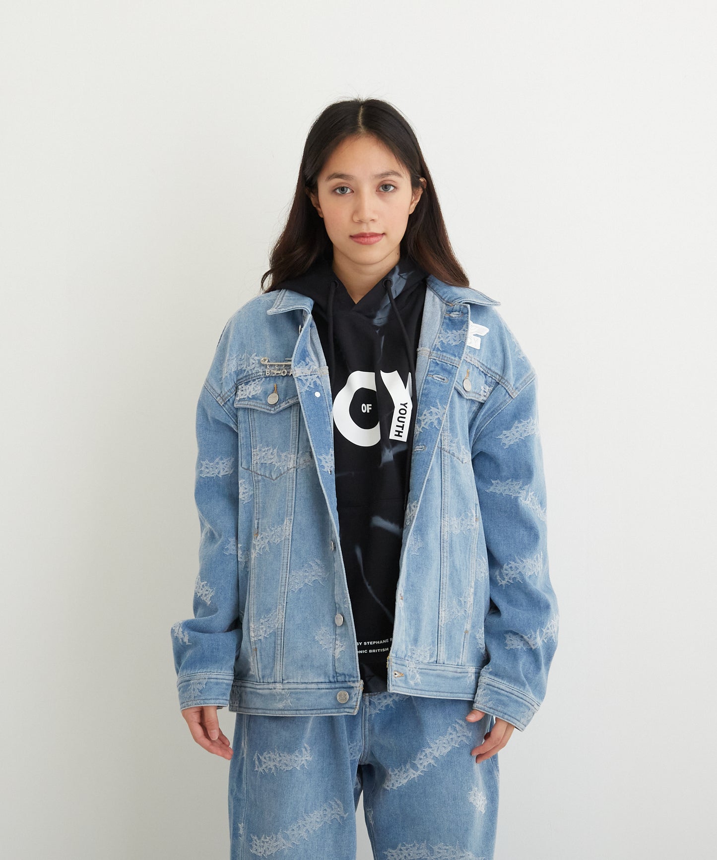 VINTAGE BOY DENIM JACKET BLUE【B224N5000106】