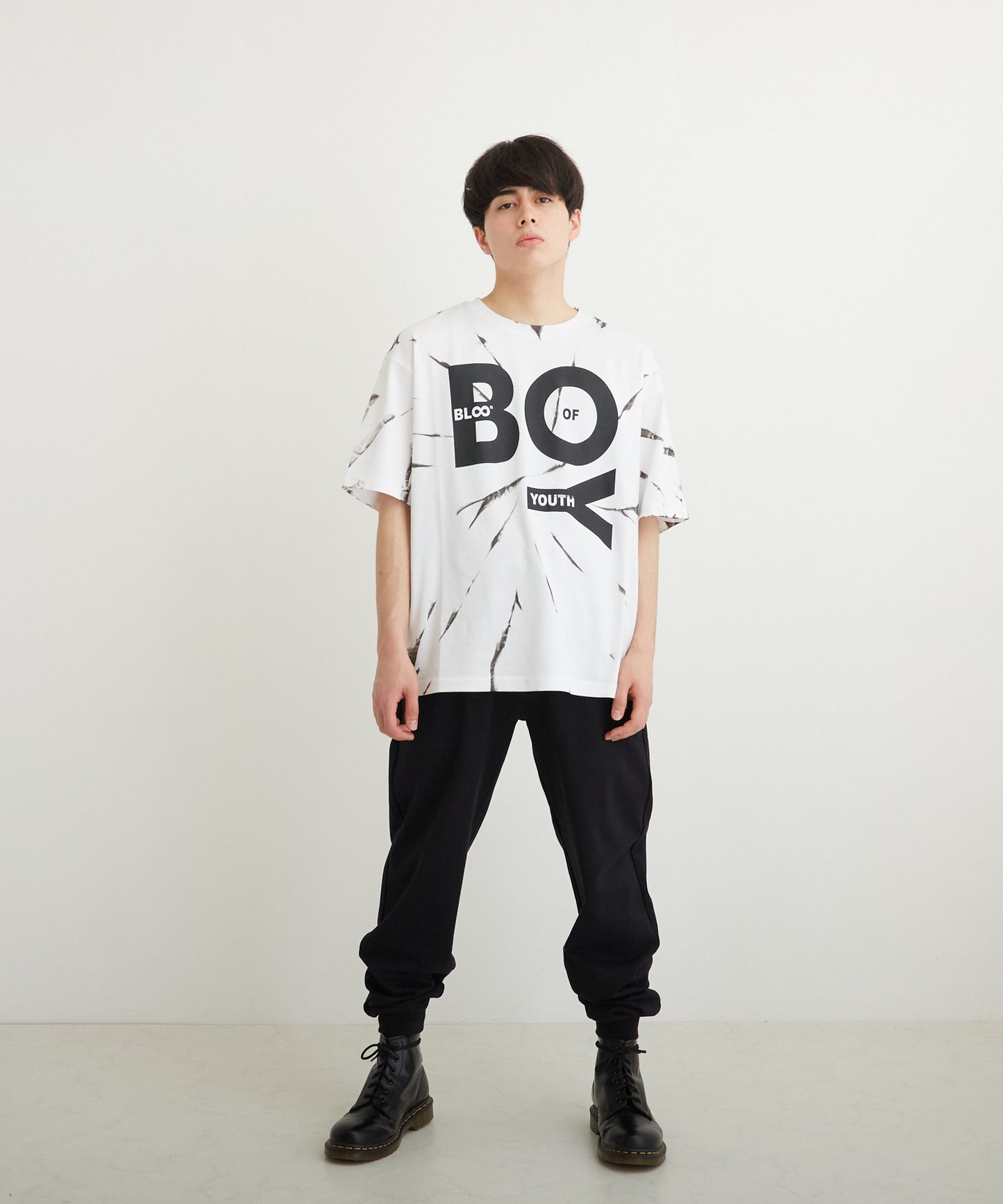TIE-DYE BOY TEE WHITE【B223M0170101】