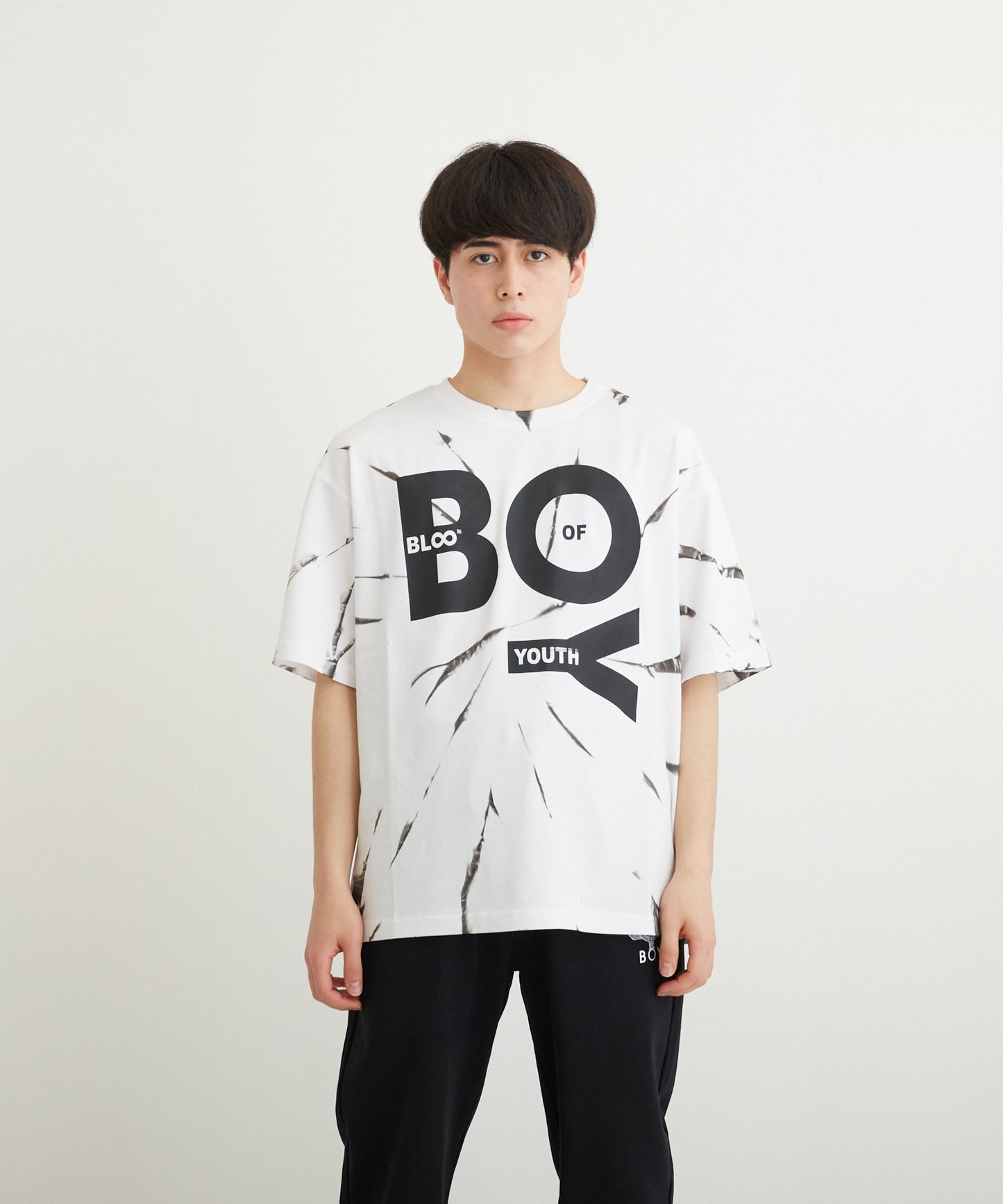 TIE-DYE BOY TEE WHITE【B223M0170101】