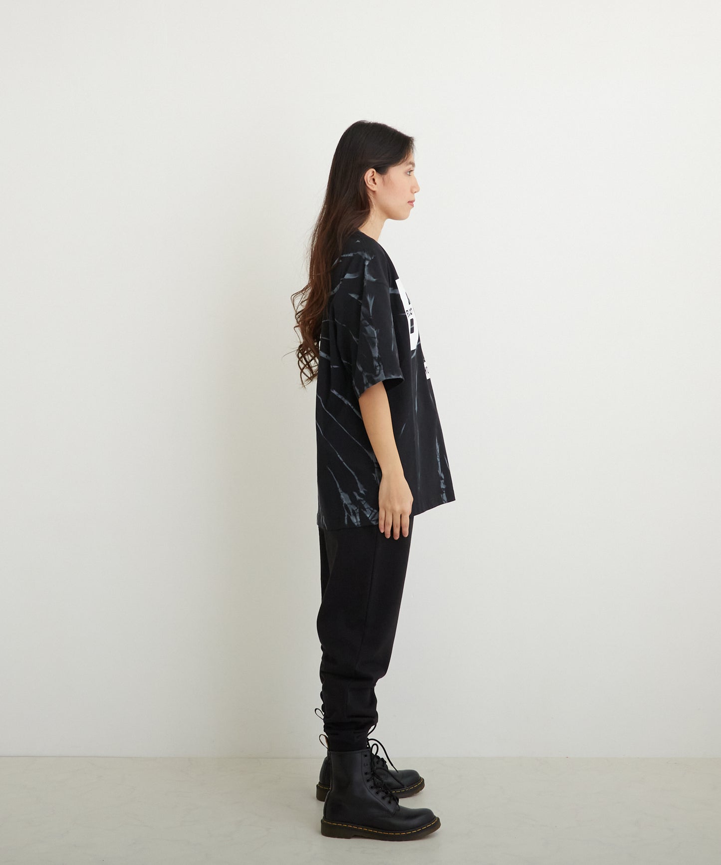 TIE-DYE BOY TEE BLACK【B223M0170102】