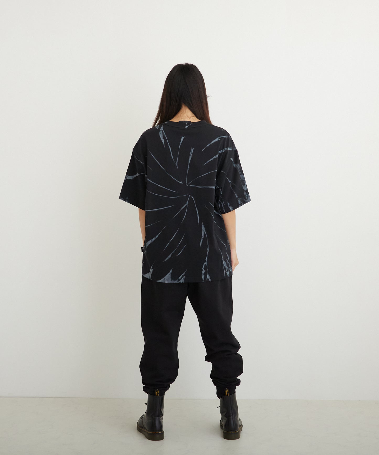TIE-DYE BOY TEE BLACK【B223M0170102】