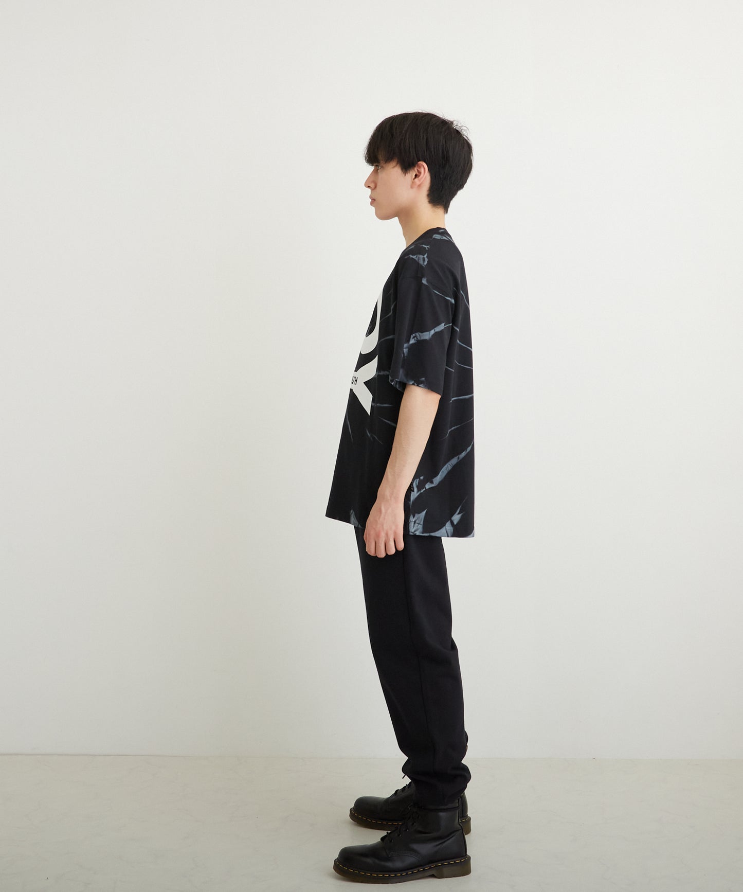 TIE-DYE BOY TEE BLACK【B223M0170102】
