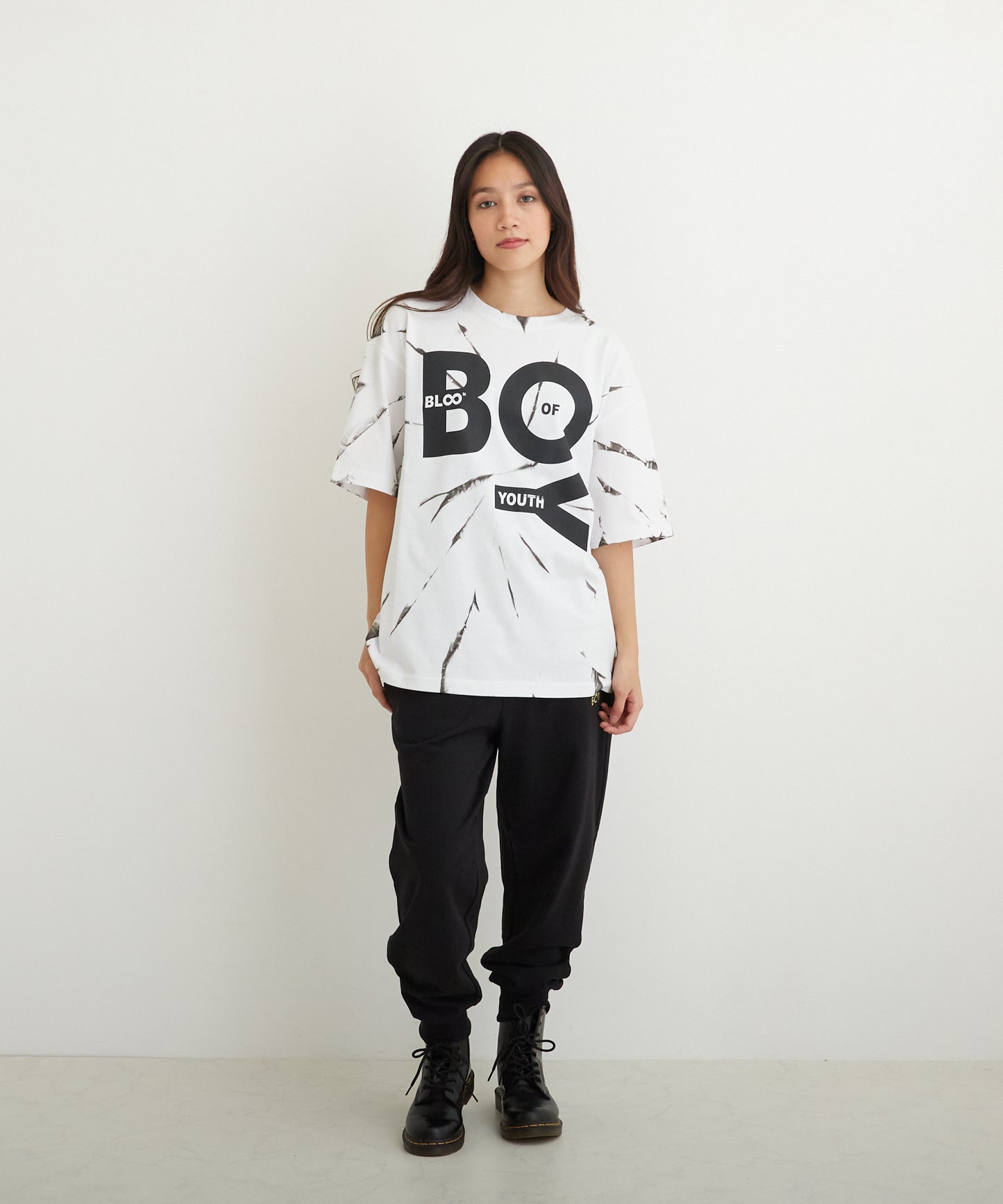 TIE-DYE BOY TEE WHITE【B223M0170101】