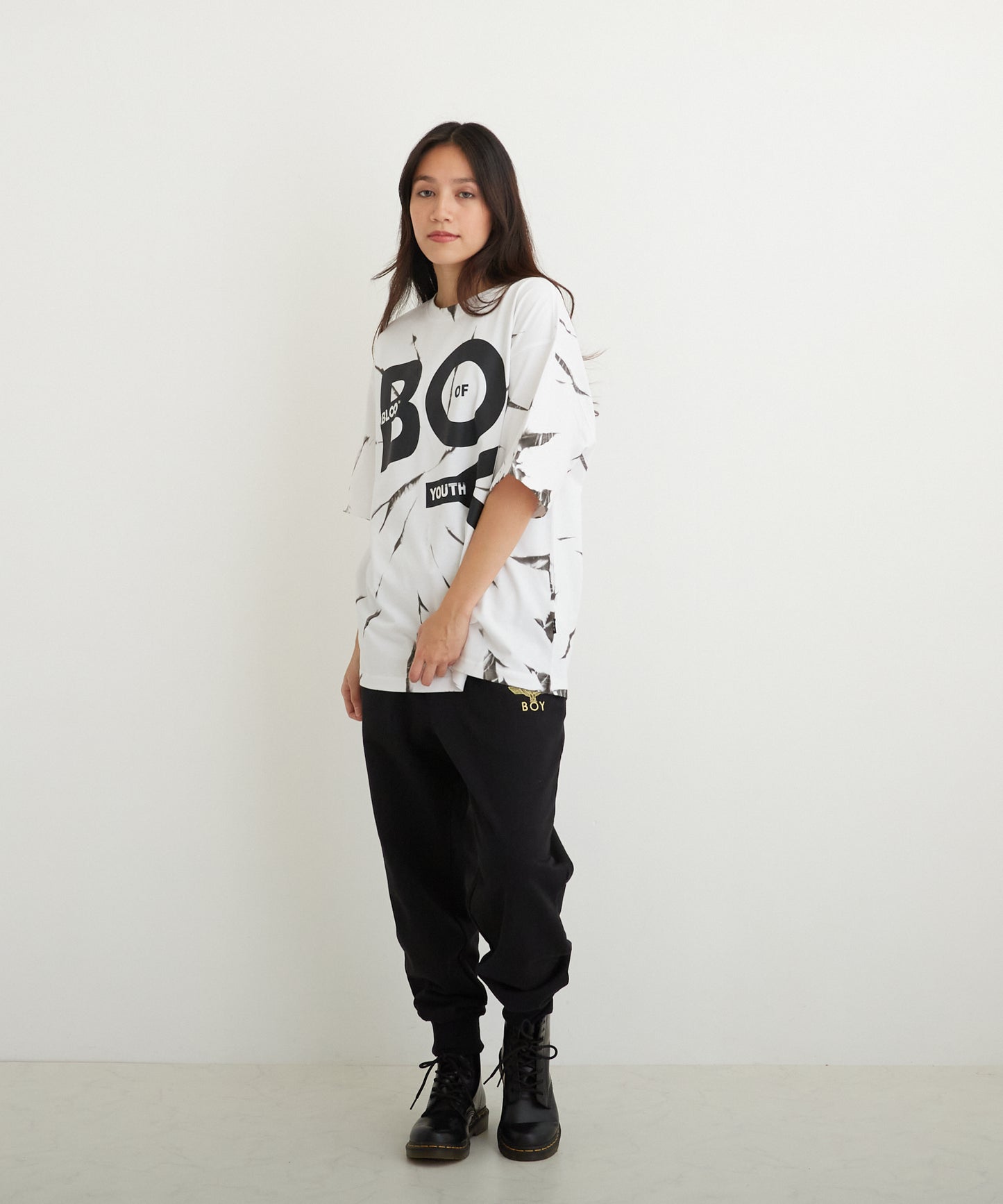 TIE-DYE BOY TEE WHITE【B223M0170101】