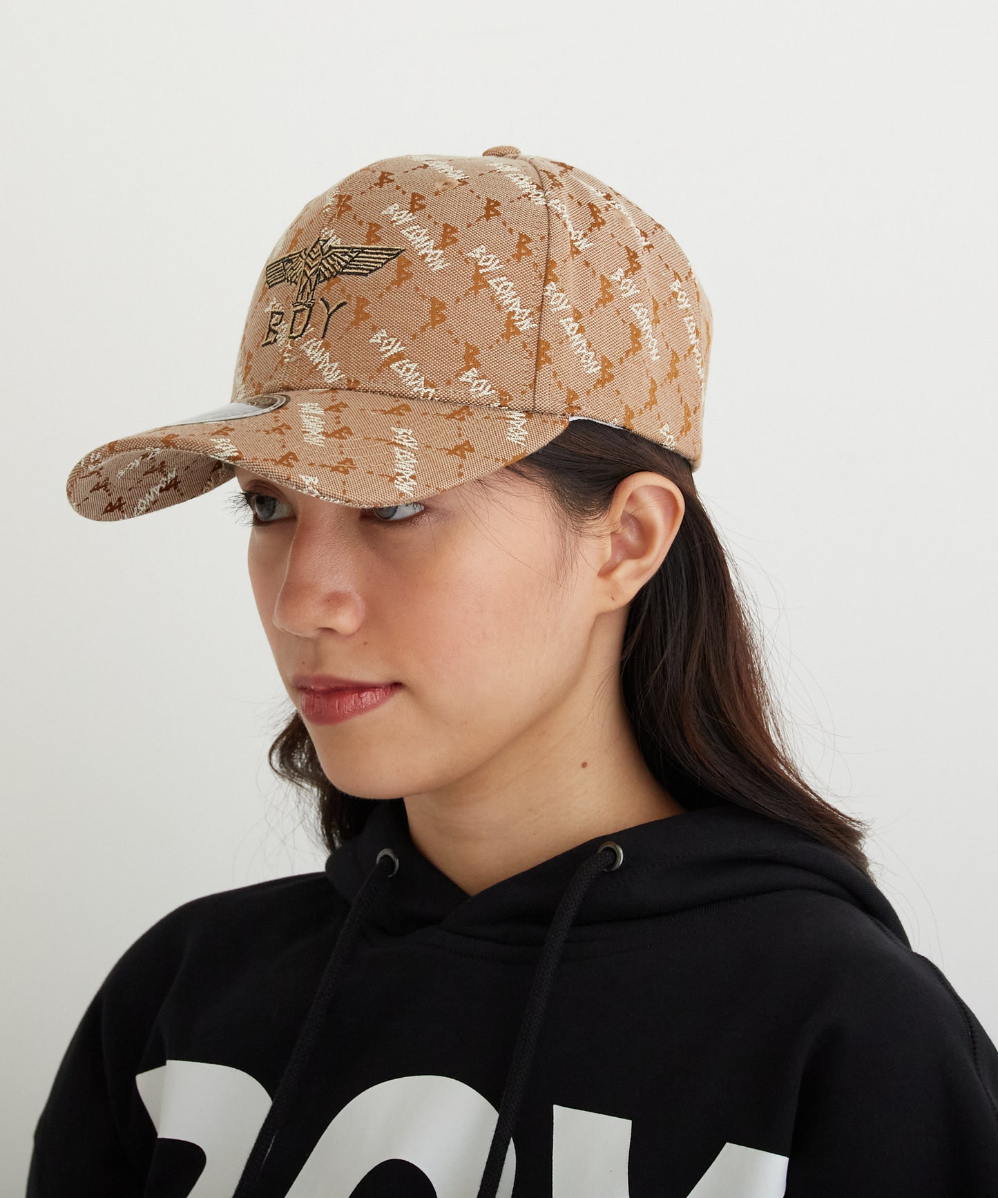 EAGLE JACQUARD CAP BROWN【B224N9000908】