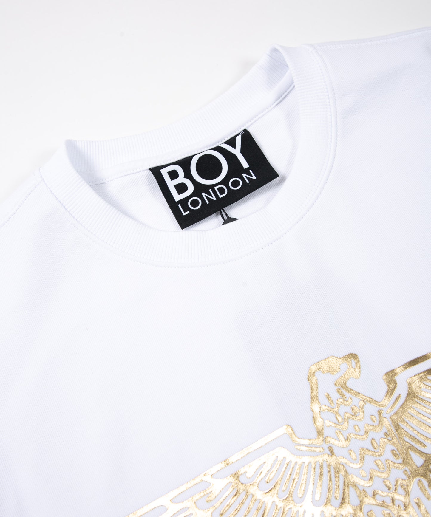 CLASSIC EAGLE BOY CREWNECK SWEAT WHITE/GOLD【AFJ-2000-SWW02】