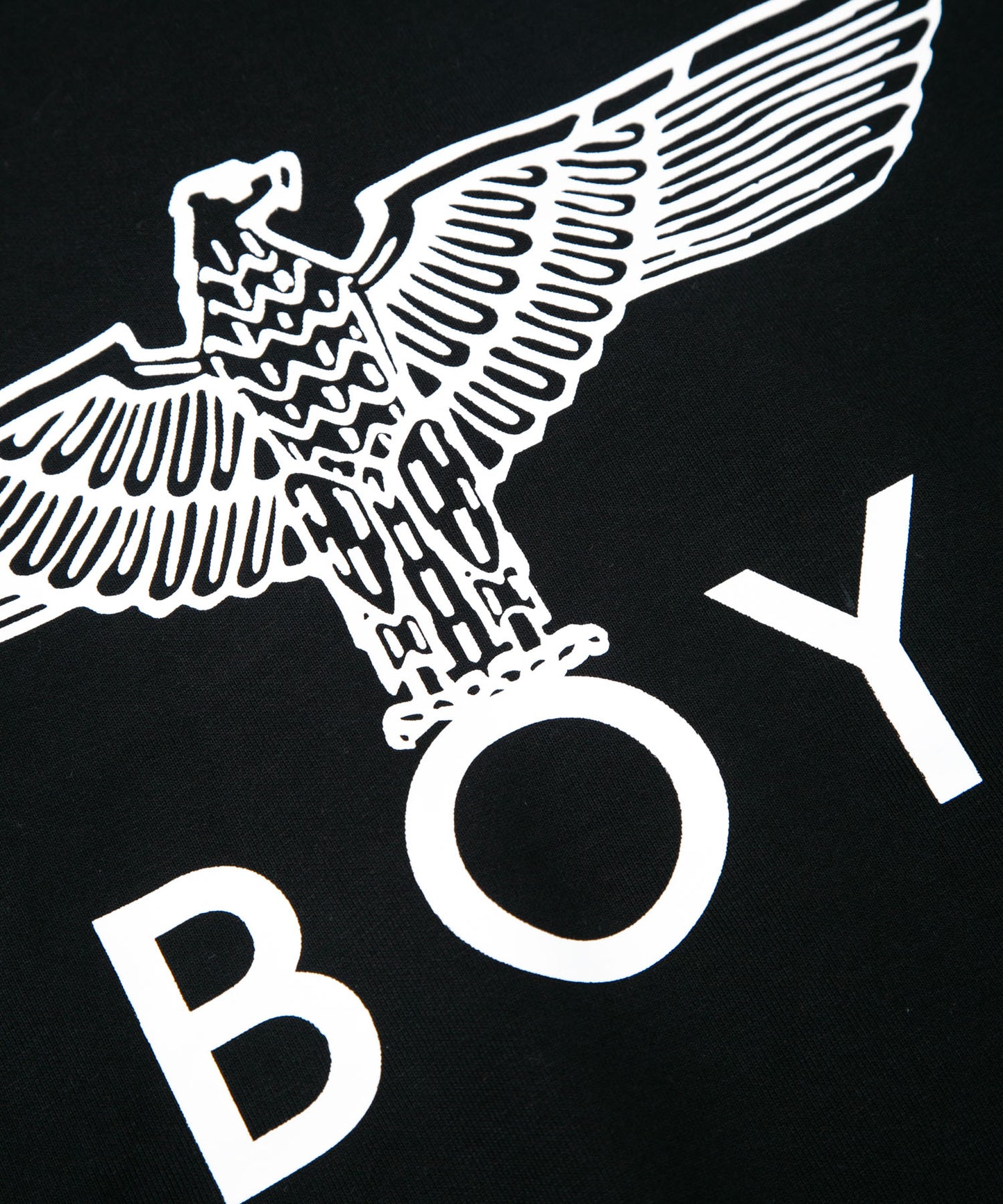 CLASSIC EAGLE BOY CREWNECK SWEAT BLACK/WHITE【AFJ-2000-SWB01 】