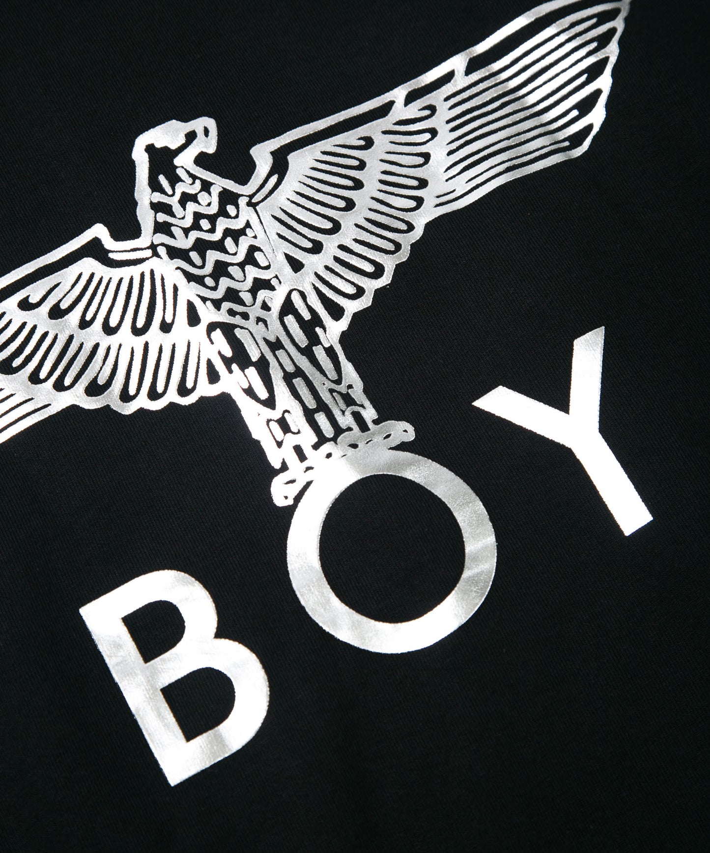 CLASSIC EAGLE BOY CREWNECK SWEAT BLACK/SILVAR【AFJ-2000-SWB03】