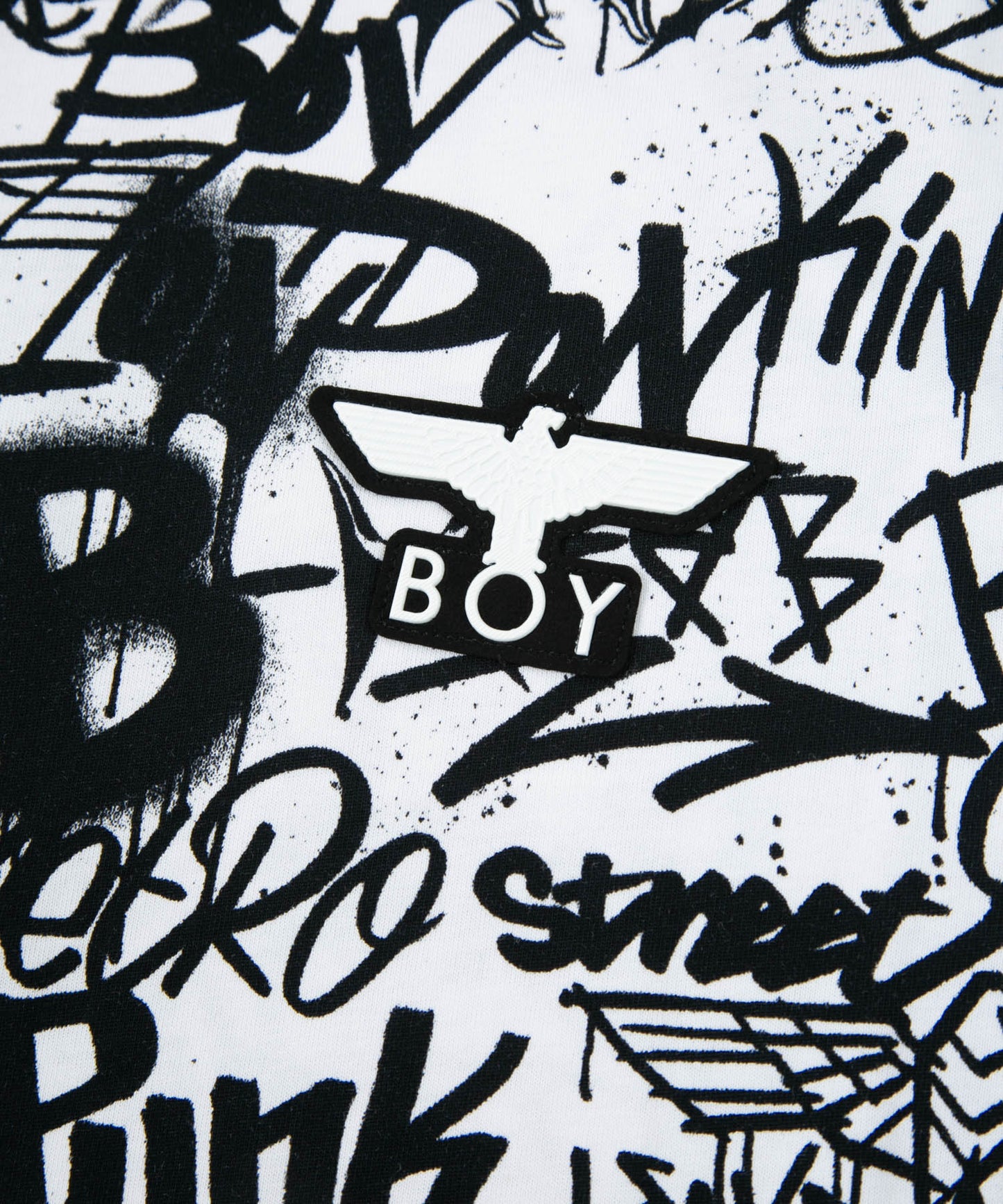 GRAFITTI PATTERN TEE WHITE【B231N0102001】