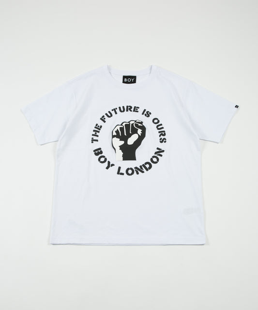 「THE FUTURE IS OURS」 TEE WHITE【AFJ-T230301】