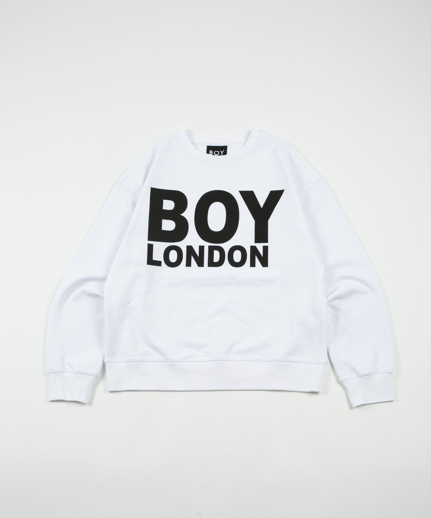 BOY LONDON LOGO SWEAT WHITE×BLACK【AFJ-2102-SWW01】