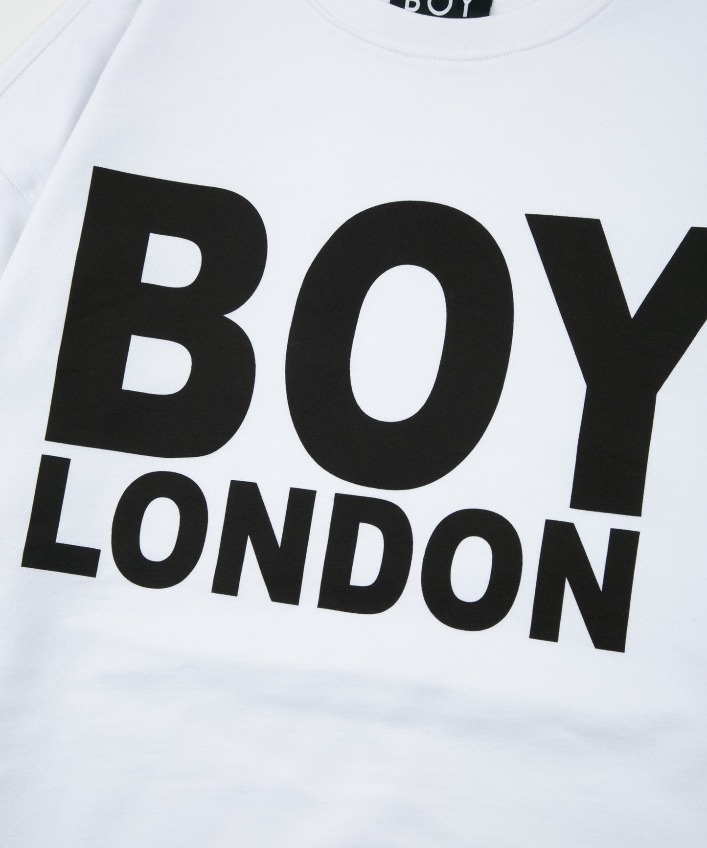 BOY LONDON LOGO SWEAT WHITE×BLACK【AFJ-2102-SWW01】