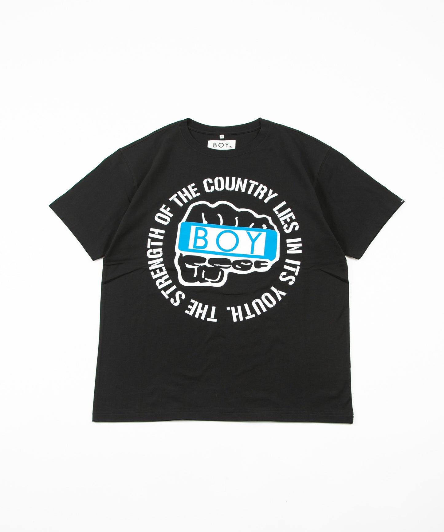 KNUCKLE LOGO TEE BLACK【AFJ-HRT00402】