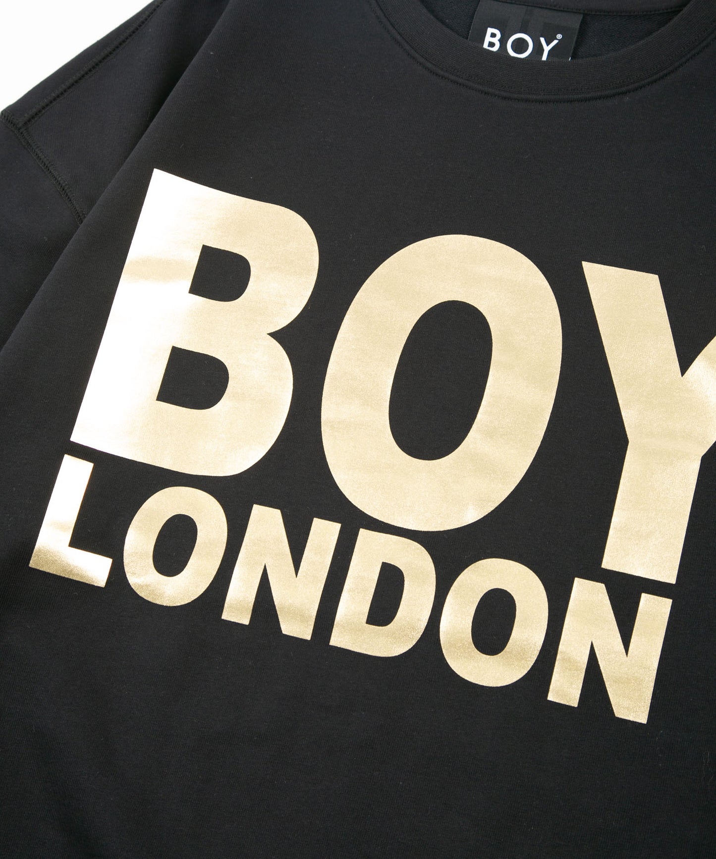 BOY LONDON LOGO SWEAT BLACK×GOLD【AFJ-2102-SWB02】