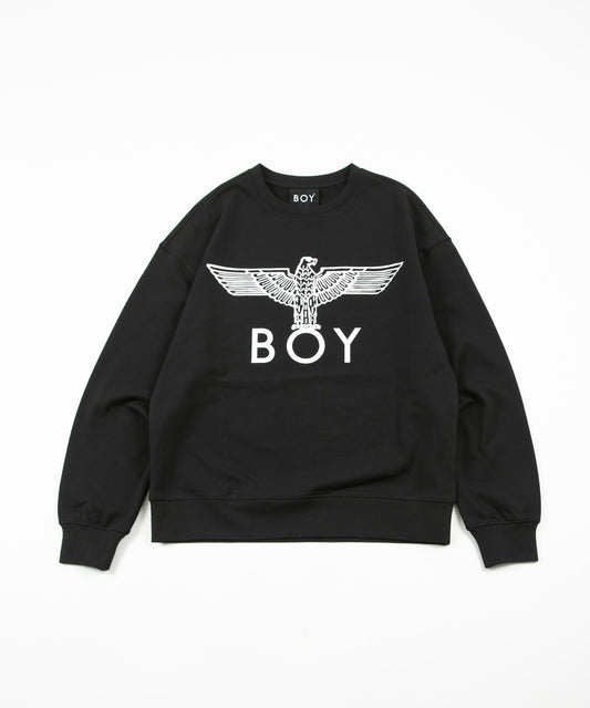EAGLE BOY LOGO SWEAT BLACK×WHITE【AFJ-2100-SWB01】