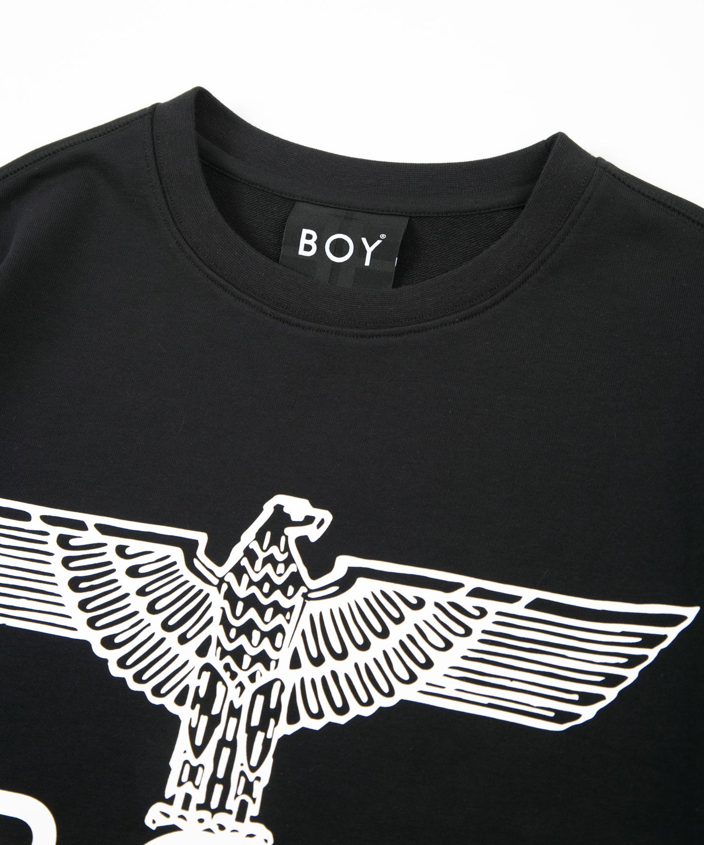 EAGLE BOY LOGO SWEAT BLACK×WHITE【AFJ-2100-SWB01】