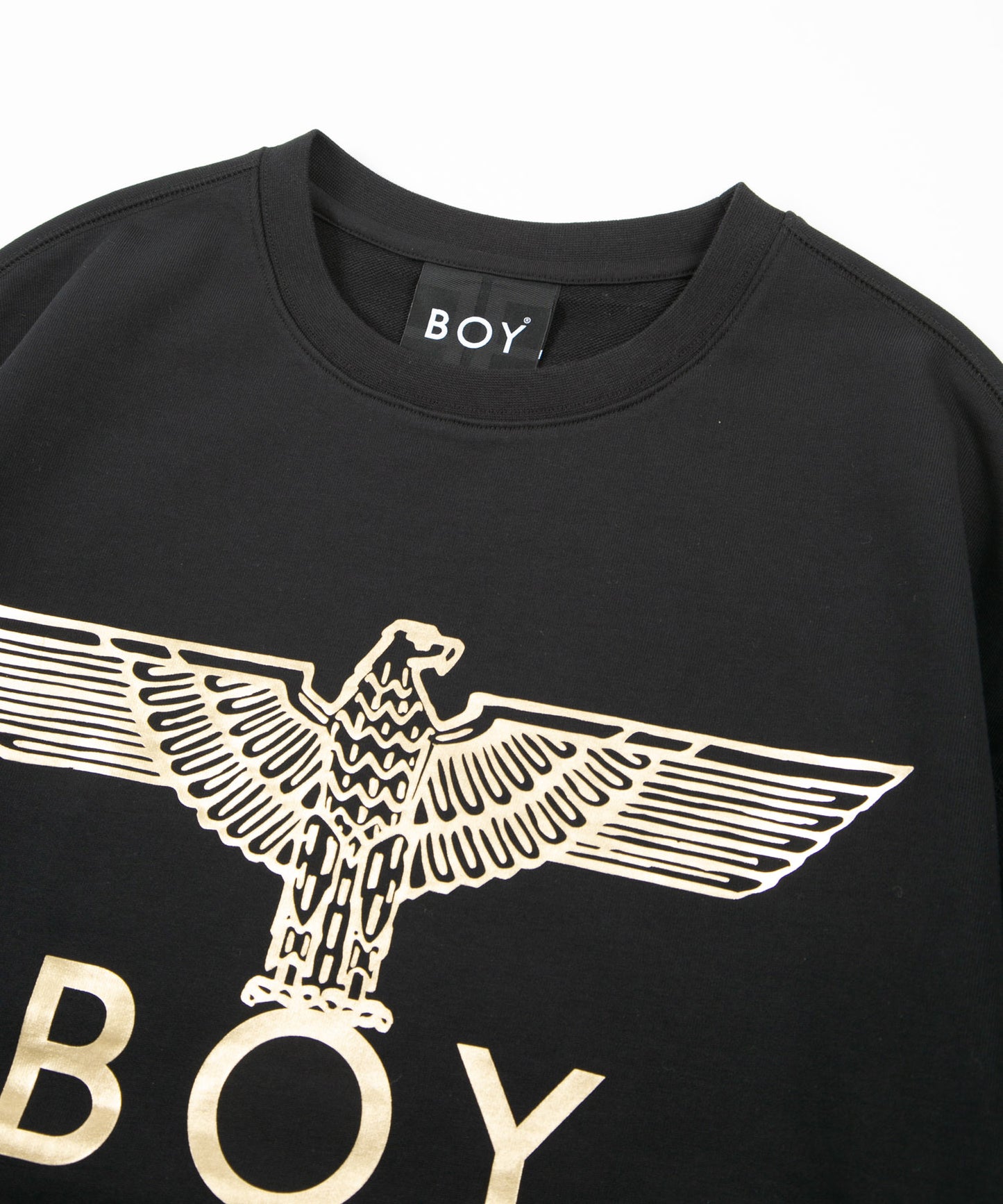 EAGLE BOY LOGO SWEAT BLACK×GOLD【AFJ-2100-SWB02】