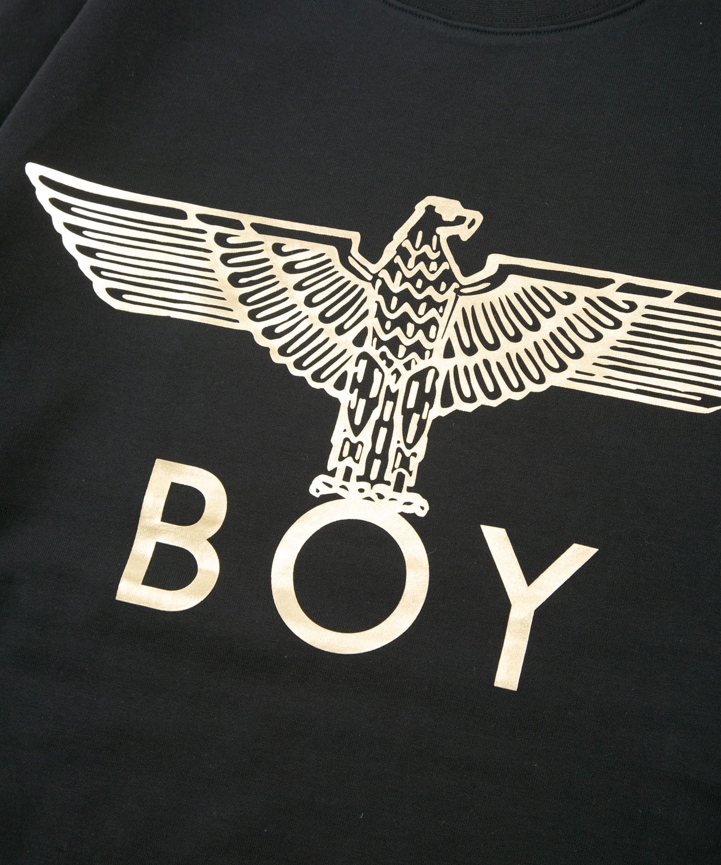 EAGLE BOY LOGO SWEAT BLACK×GOLD【AFJ-2100-SWB02】