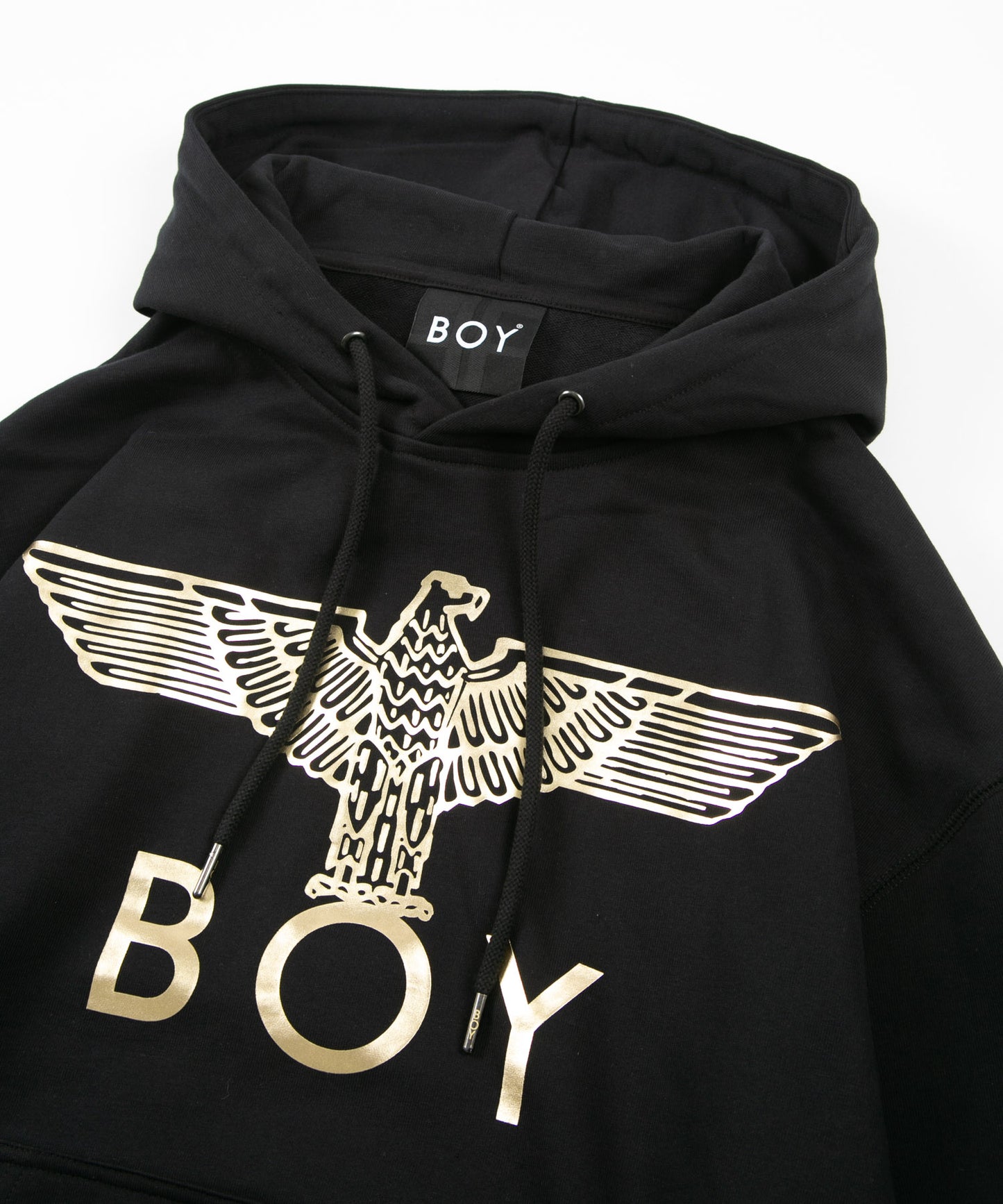 EAGLE BOY LOGO PARKA BLACK×GOLD【AFJ-2100-PKB02】