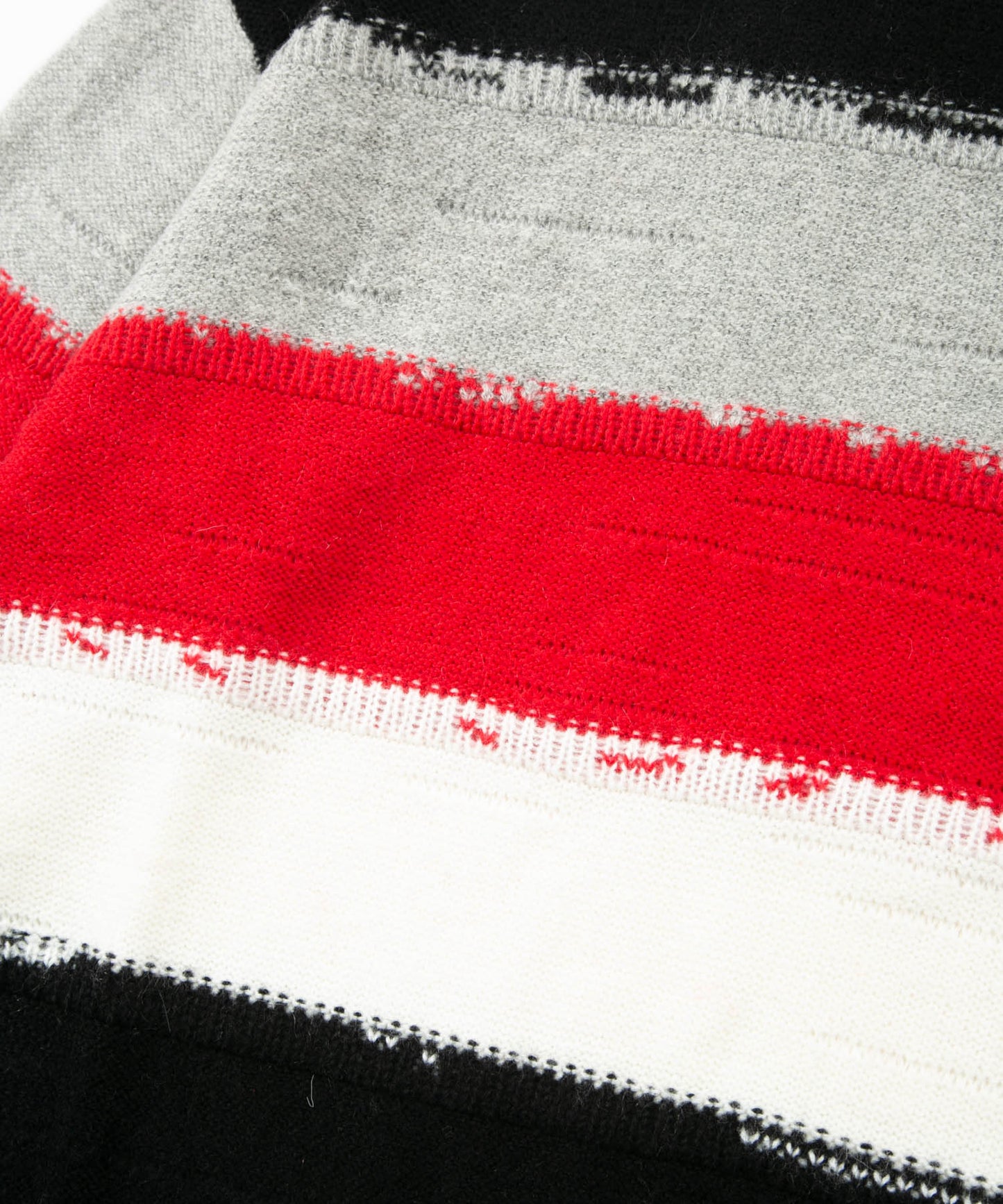 BORDER CREW NECK KNIT MULTI【B231N6000102】