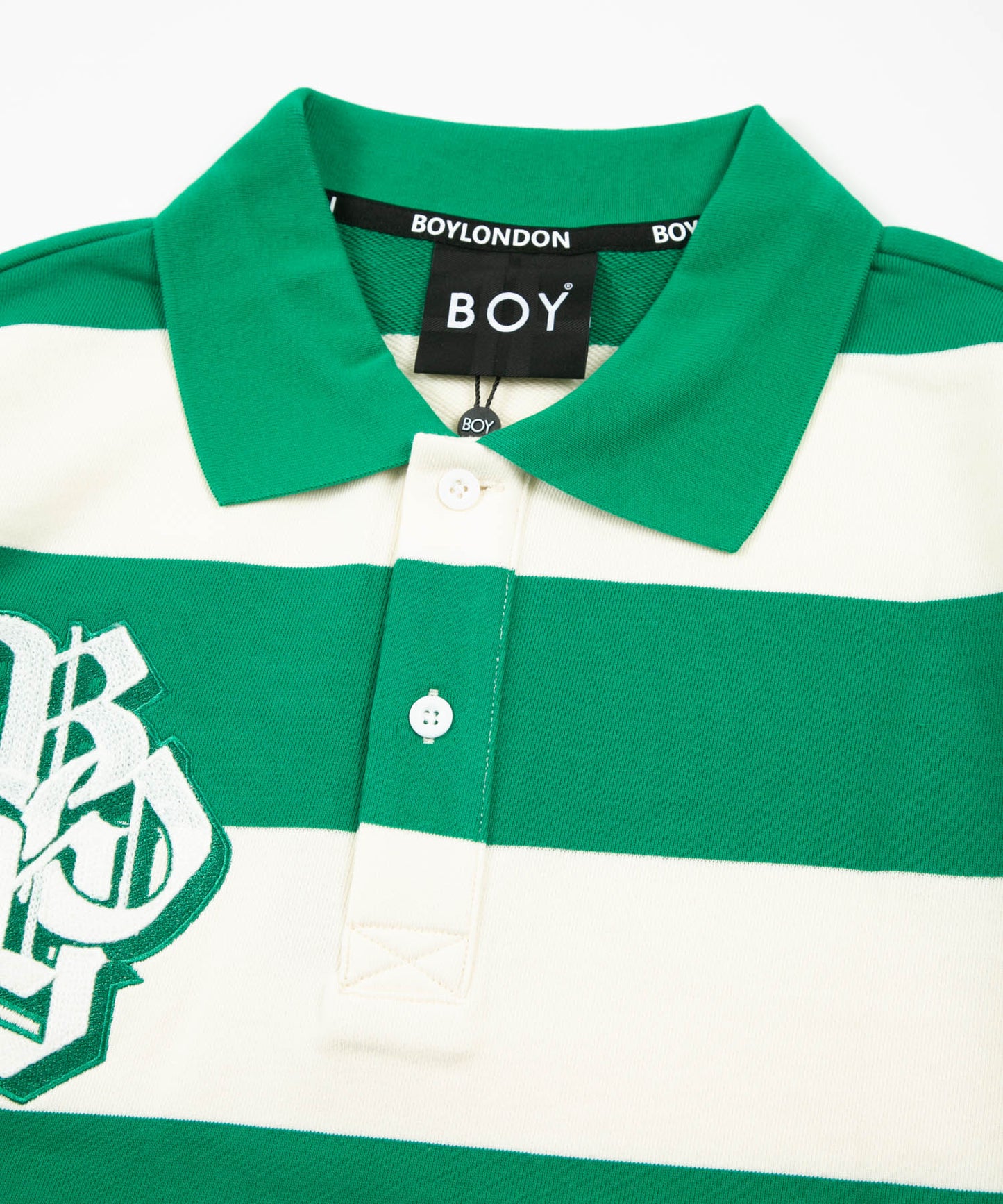 SWEAT RUGBY SHIRT GREEN【B231N0370405】