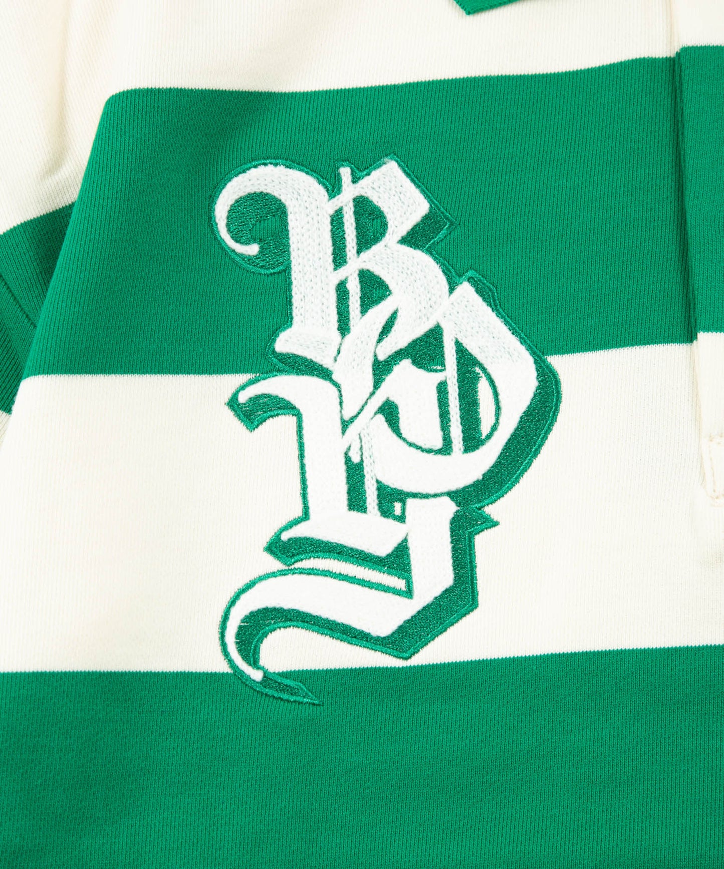 SWEAT RUGBY SHIRT GREEN【B231N0370405】