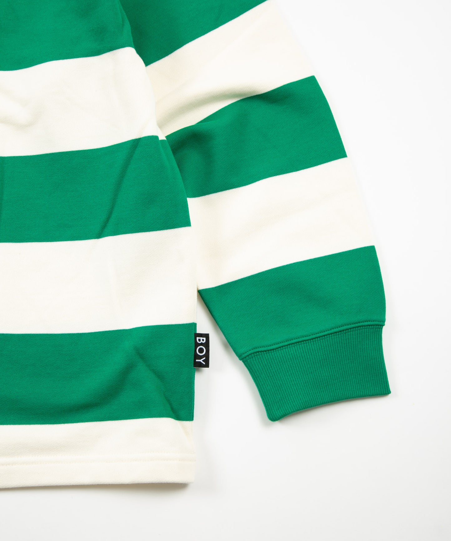 SWEAT RUGBY SHIRT GREEN【B231N0370405】