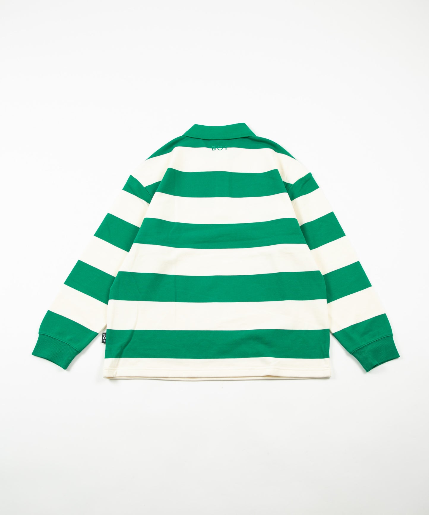 SWEAT RUGBY SHIRT GREEN【B231N0370405】