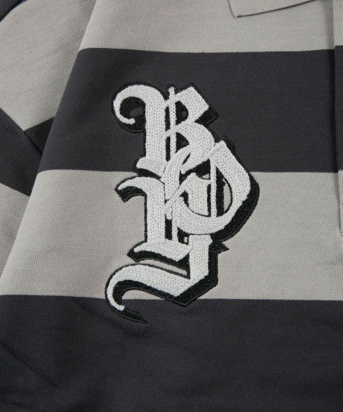 SWEAT RUGBY SHIRT GREY【B231N0370403】