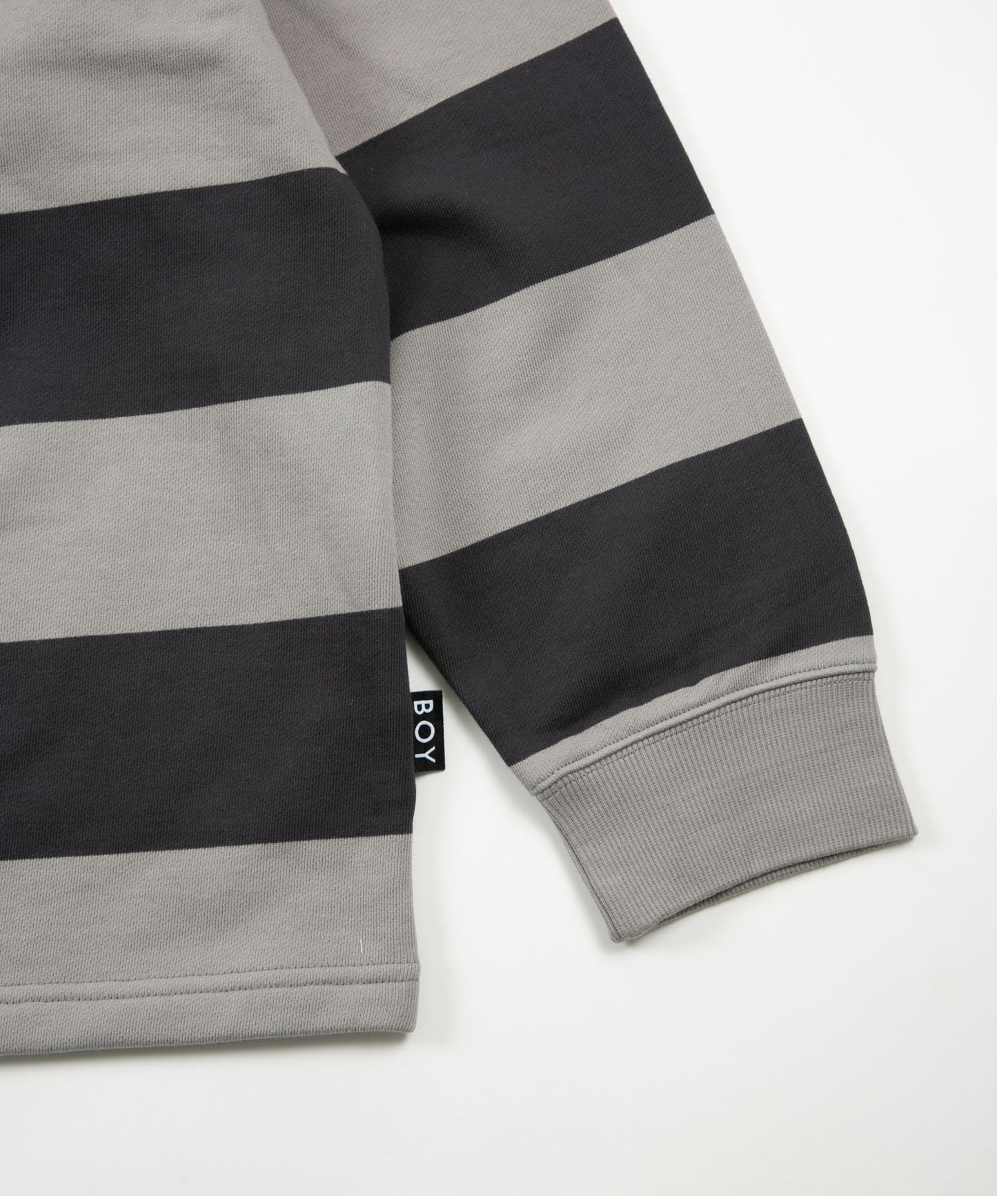SWEAT RUGBY SHIRT GREY【B231N0370403】