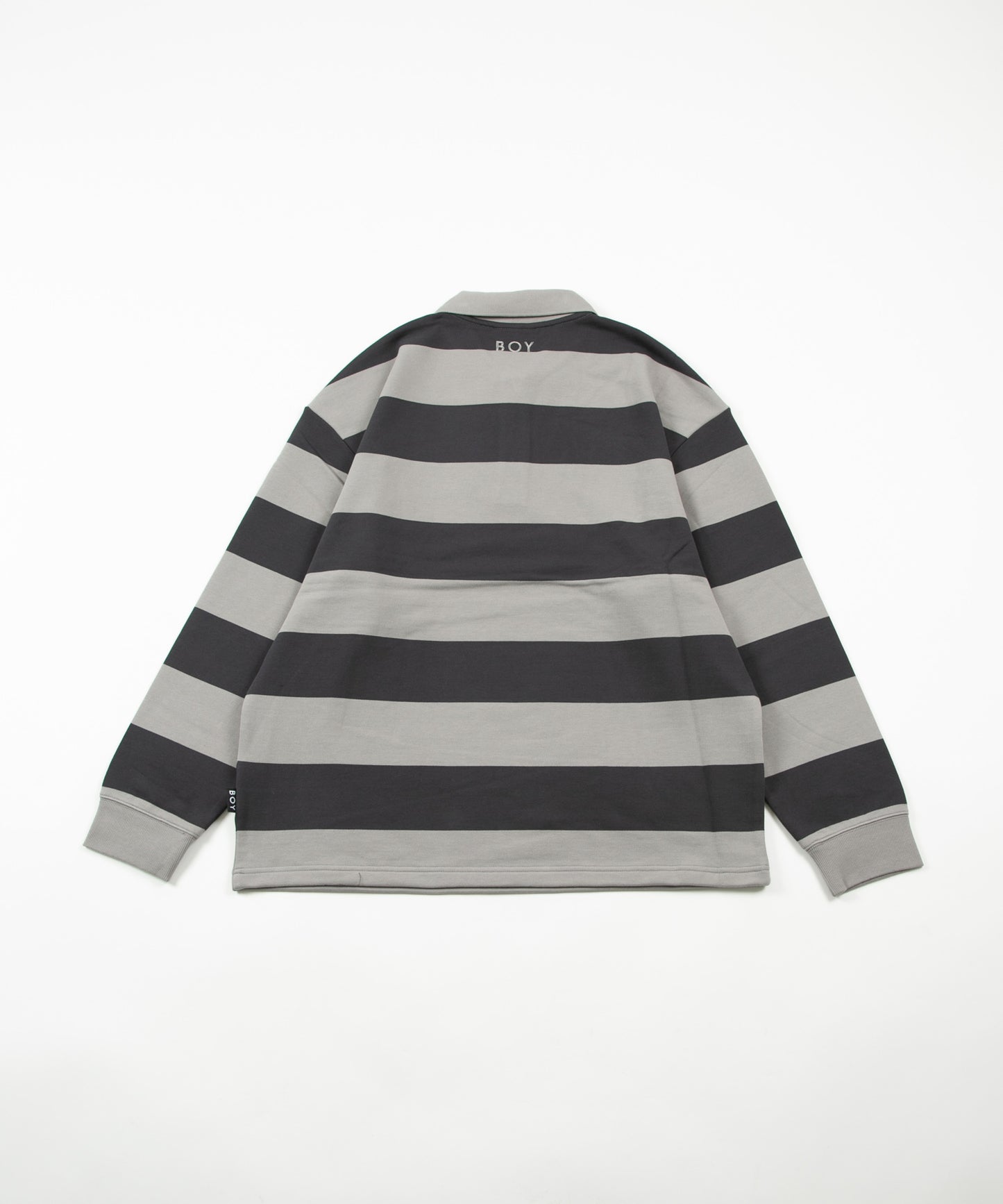 SWEAT RUGBY SHIRT GREY【B231N0370403】