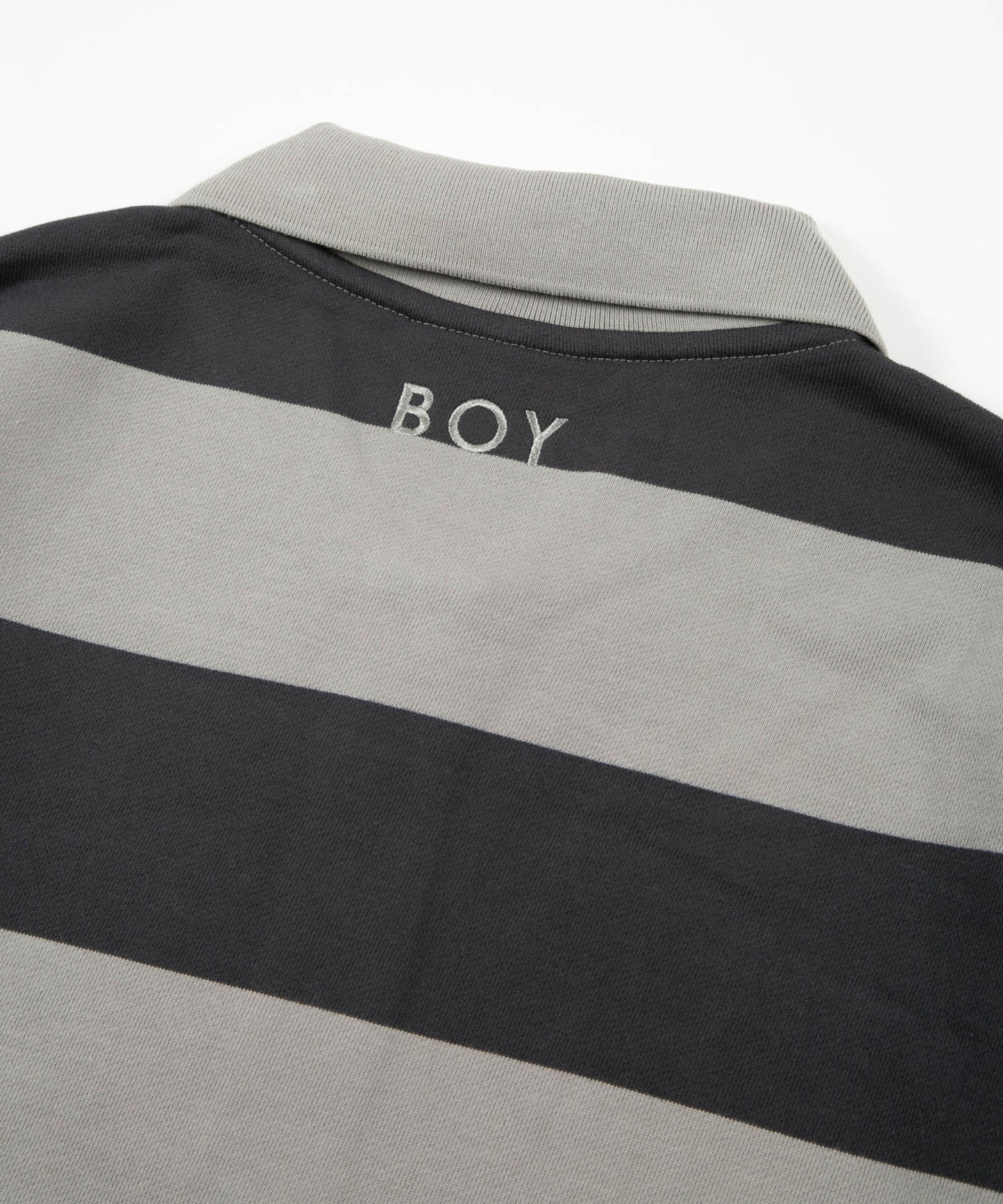 SWEAT RUGBY SHIRT GREY【B231N0370403】
