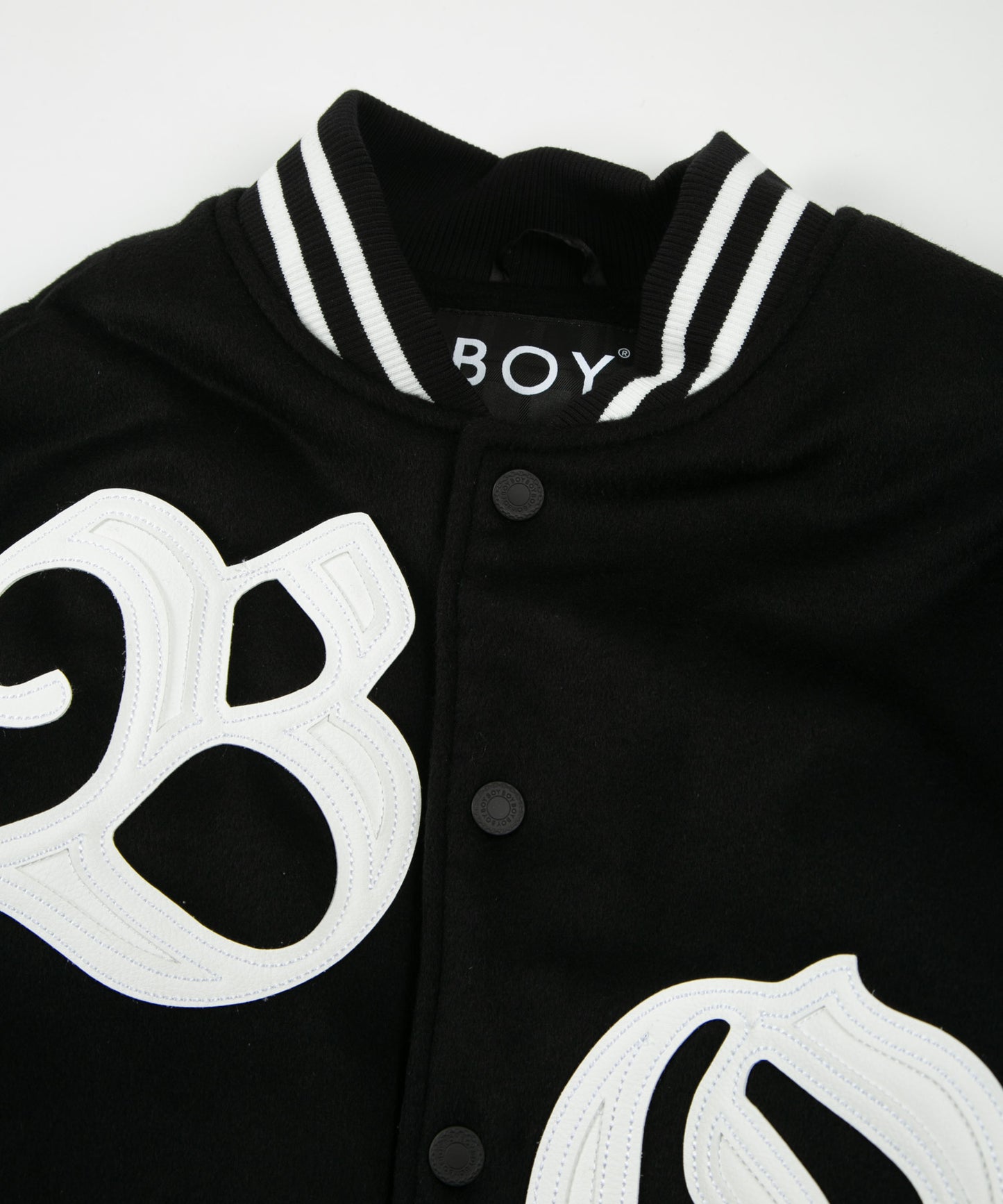 OVERSIZED STADIUM JACKET BLACK【B224M2970102】