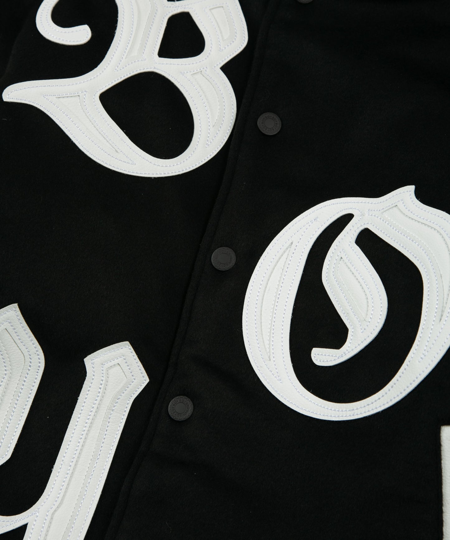 OVERSIZED STADIUM JACKET BLACK【B224M2970102】