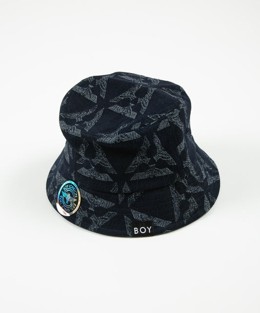 EAGLE JACQUARD BUCKET HAT MING BLUE【B231N9070216】