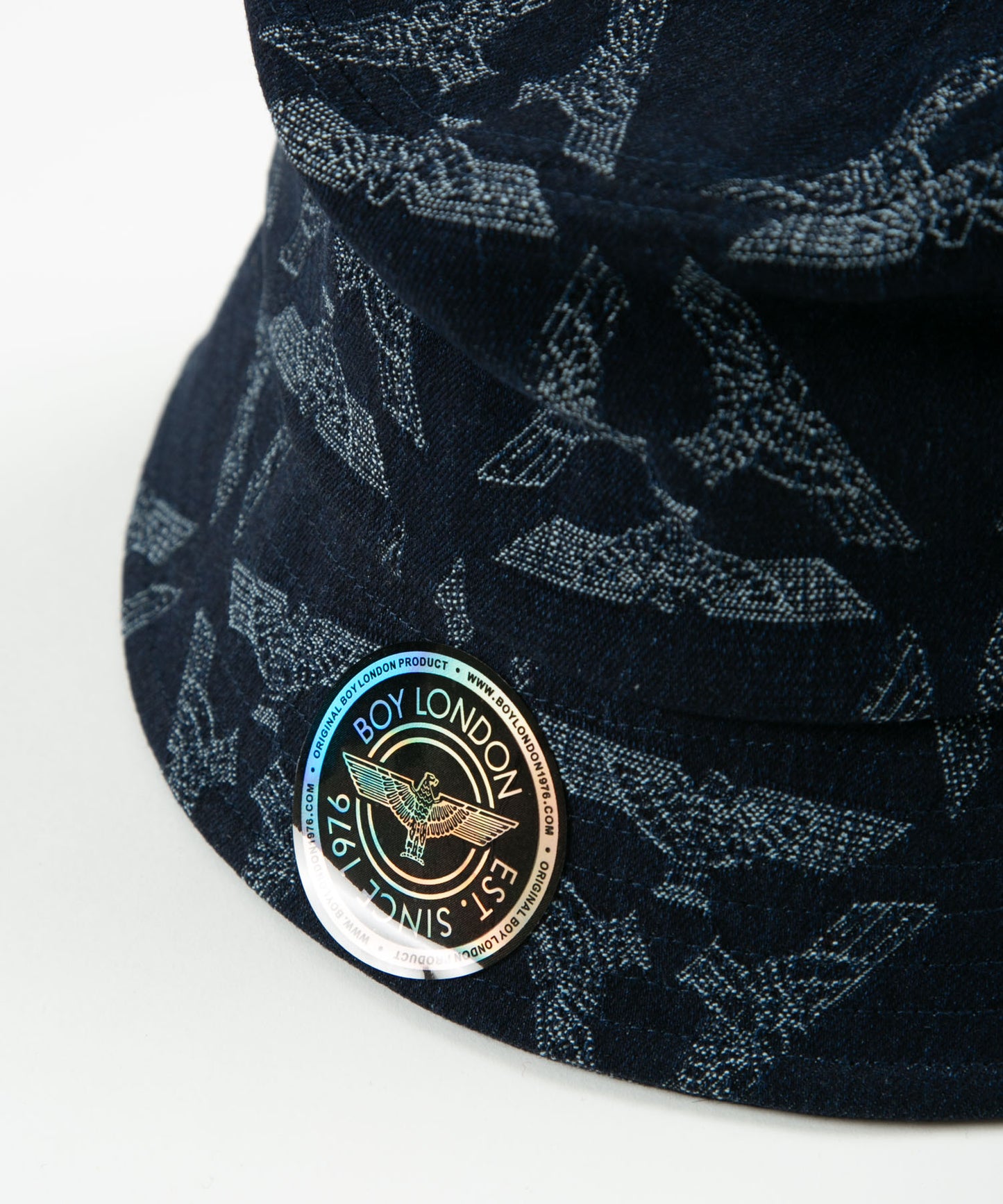 EAGLE JACQUARD BUCKET HAT MING BLUE【B231N9070216】