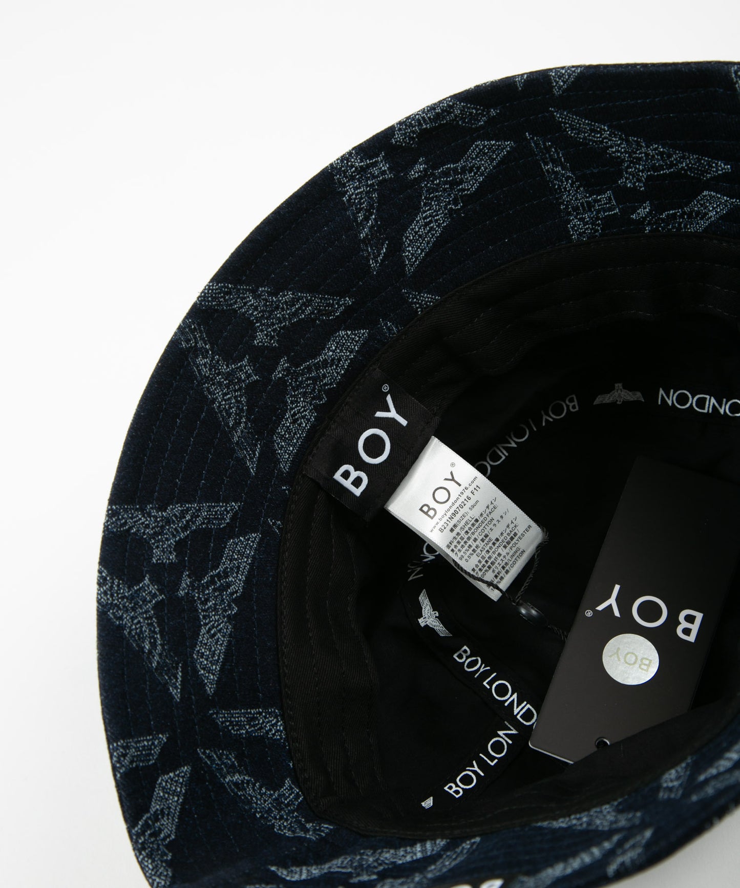 EAGLE JACQUARD BUCKET HAT MING BLUE【B231N9070216】