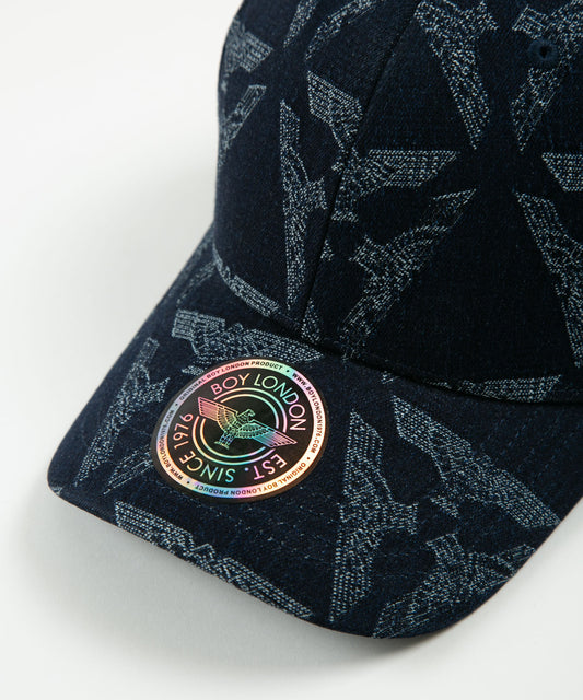 EAGLE JACQUARD CAP MING BLUE【B231N9070116】