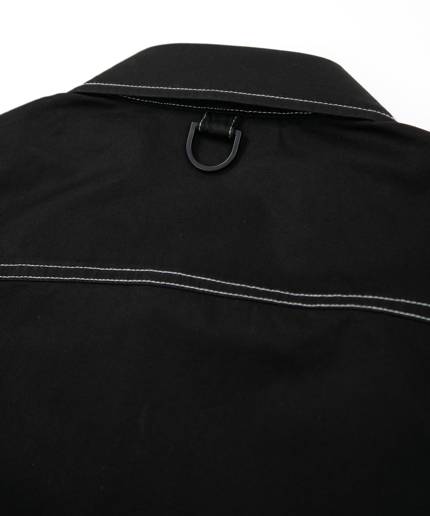 COTTON STITCH SHIRT BLACK【B223M2170002】