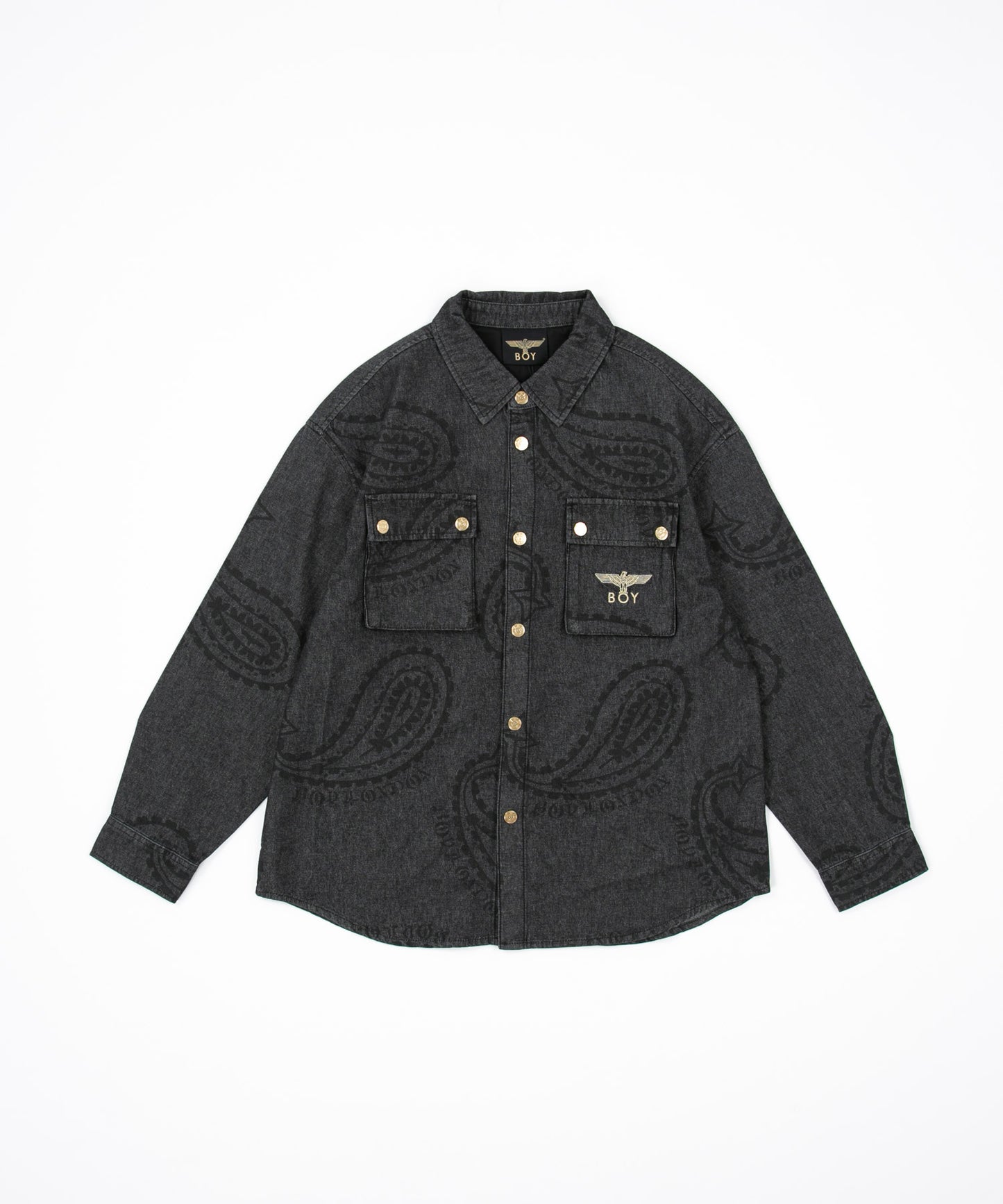 PAISLEY DENIM SHIRT【B223N4800302】
