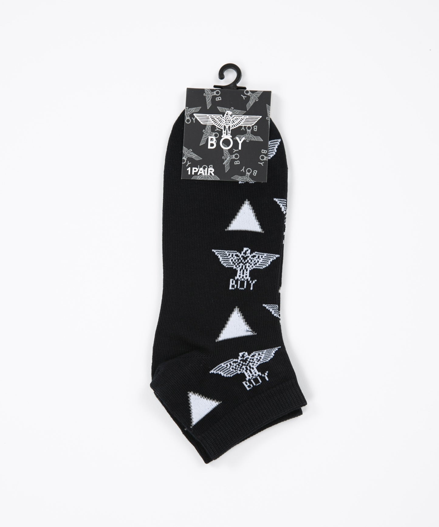 EAGLE&TRIANGLE SHORT SOCKS BLACK【B223N8300102】